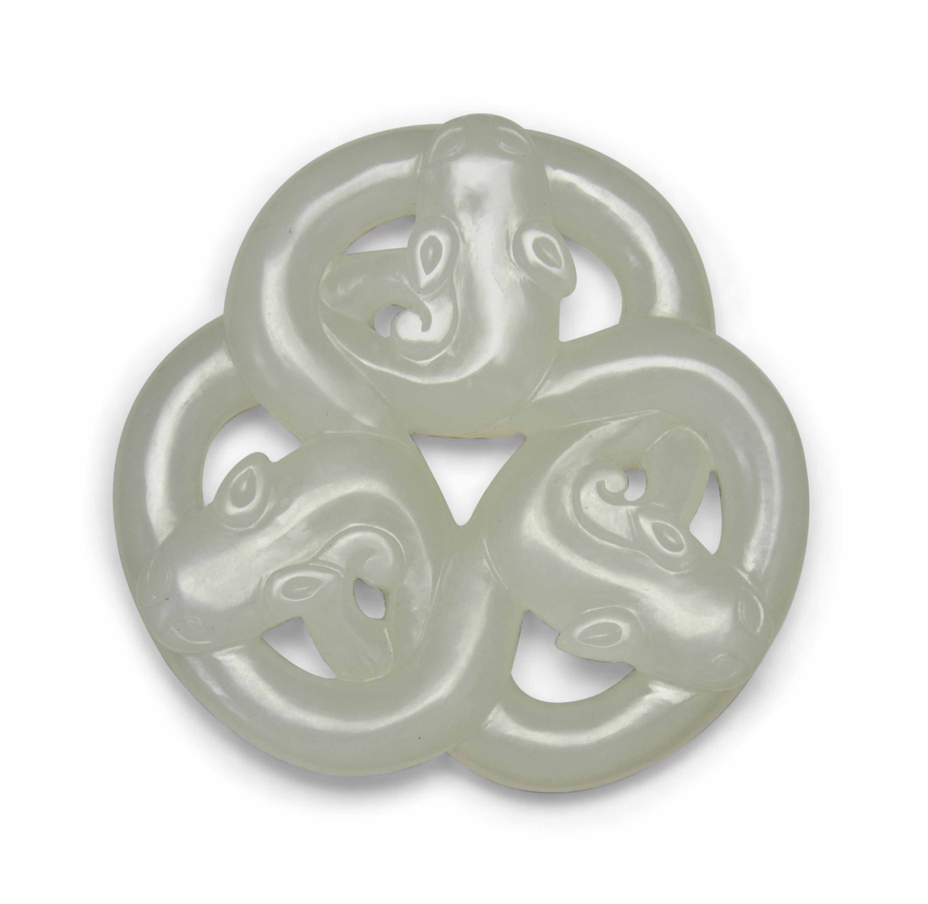 A WHITE JADE PENDANT Christie's