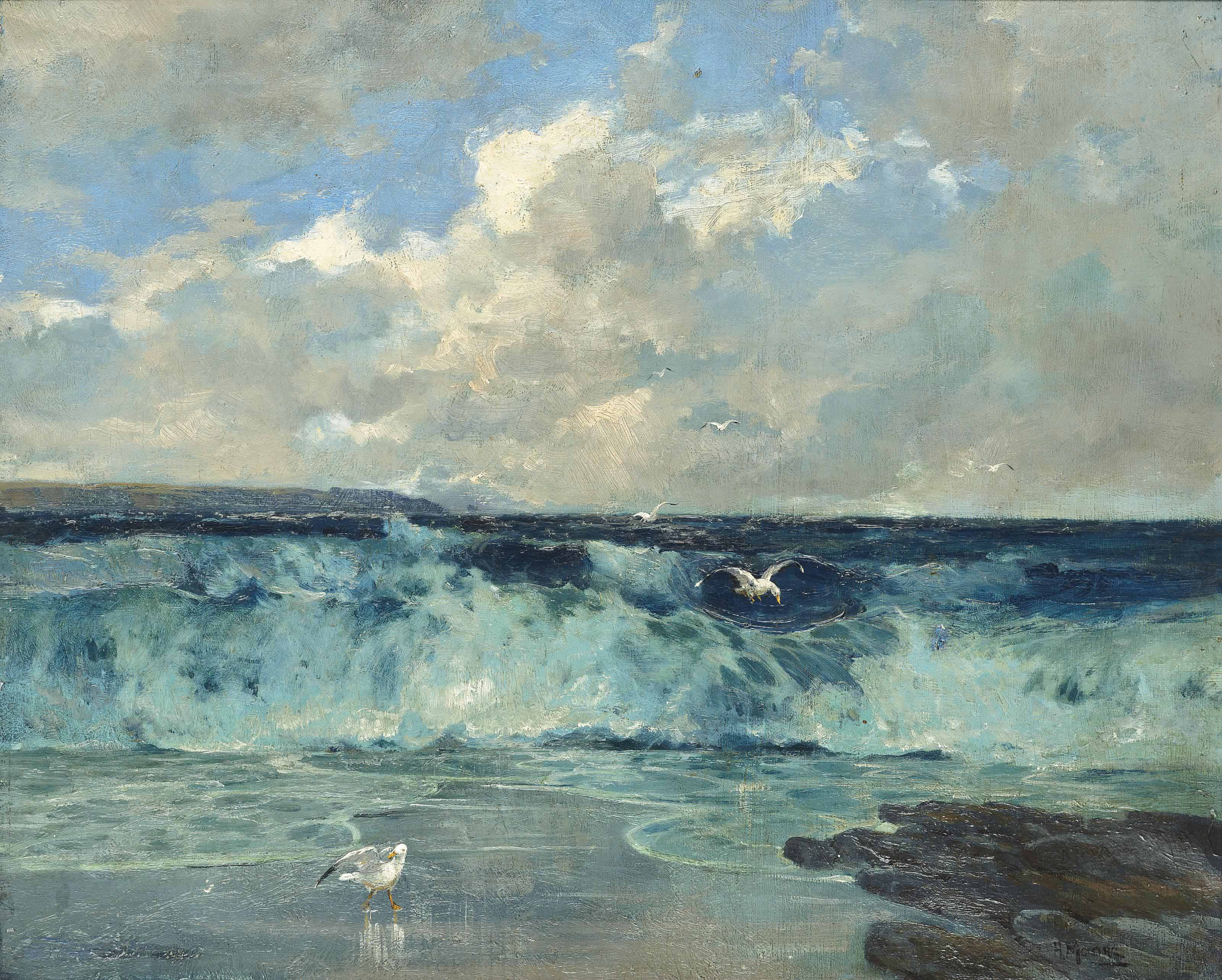 Breaking waves
