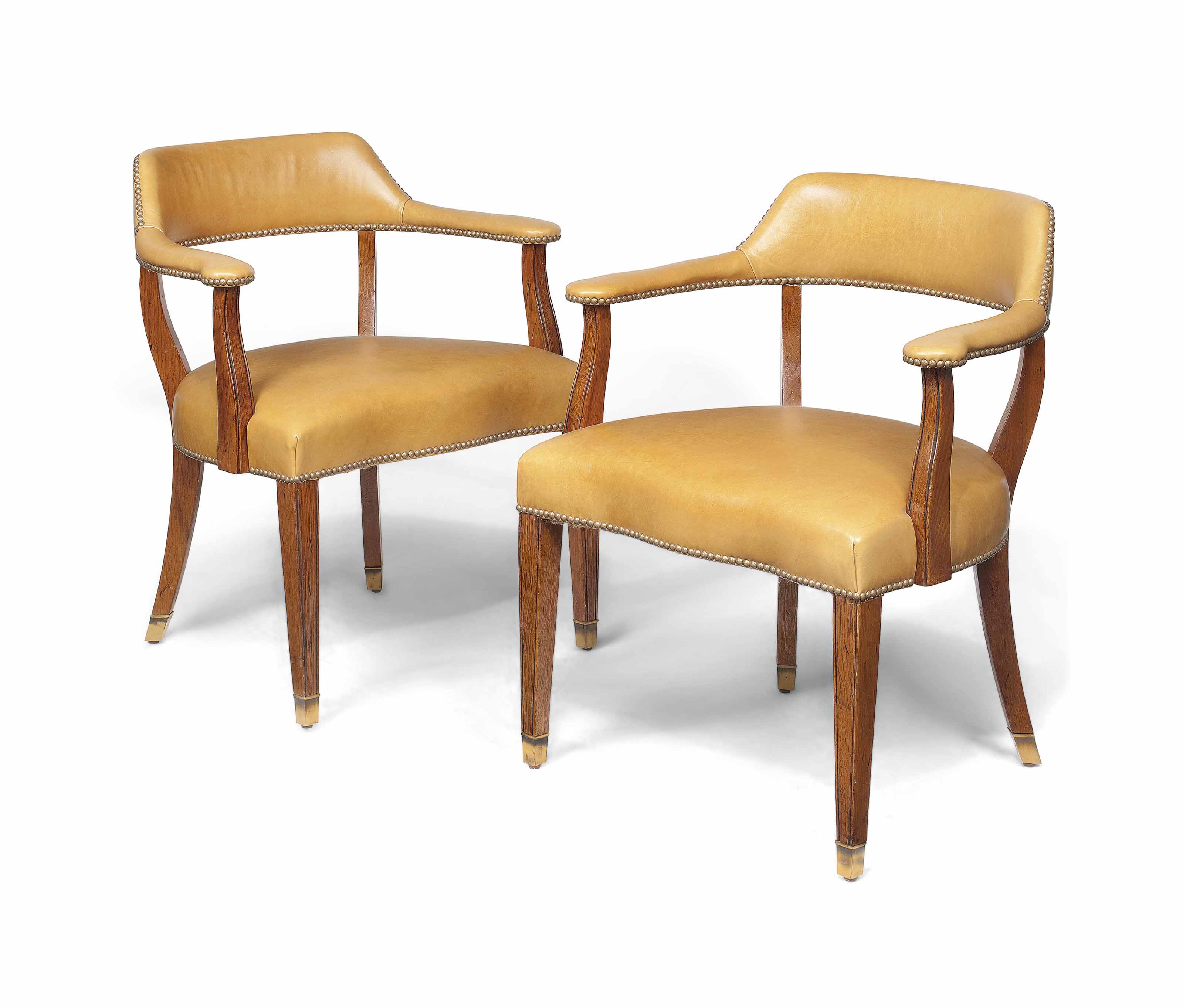 A Pair Of Oak Desk Chairs By Ralph Lauren Modern Desk Chair Furniture Lighting Christie S