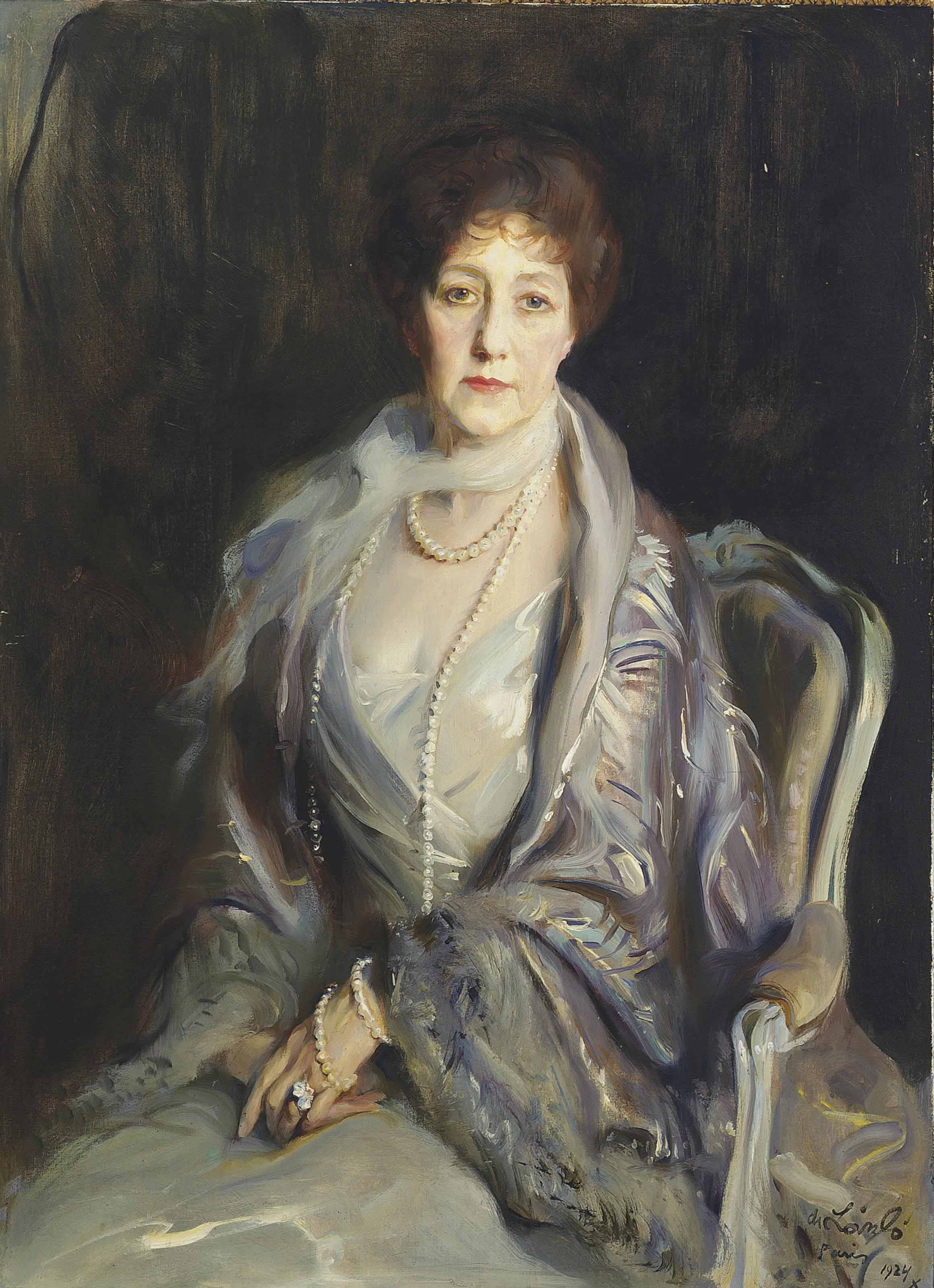 Philip Alexius De Laszlo 1869 1937 Portrait Of Pauline Leon Marquise De Laborde Nee Pauline De Rafelis De Saint Sauveur Paintings Christie S