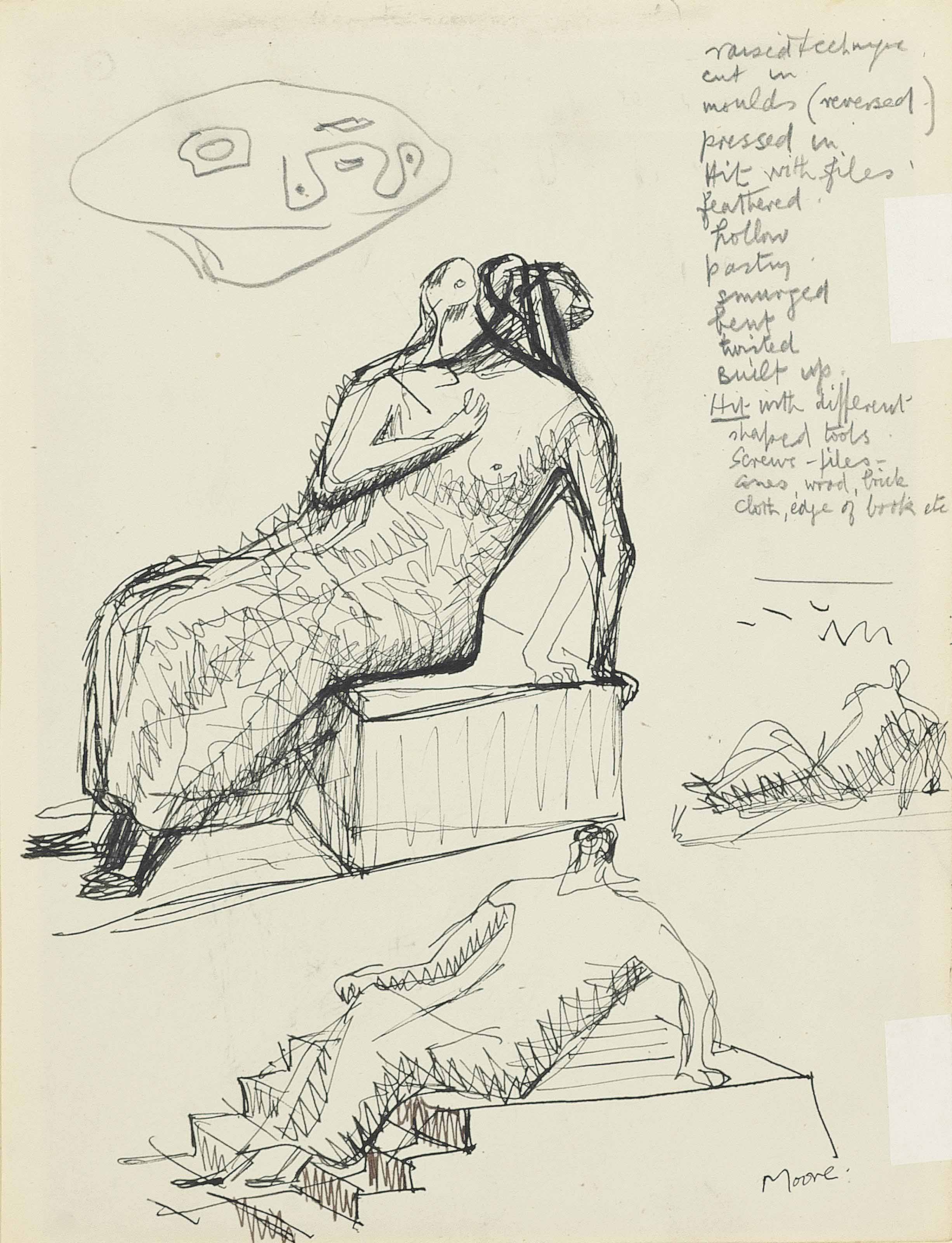 henry moore figure drawings