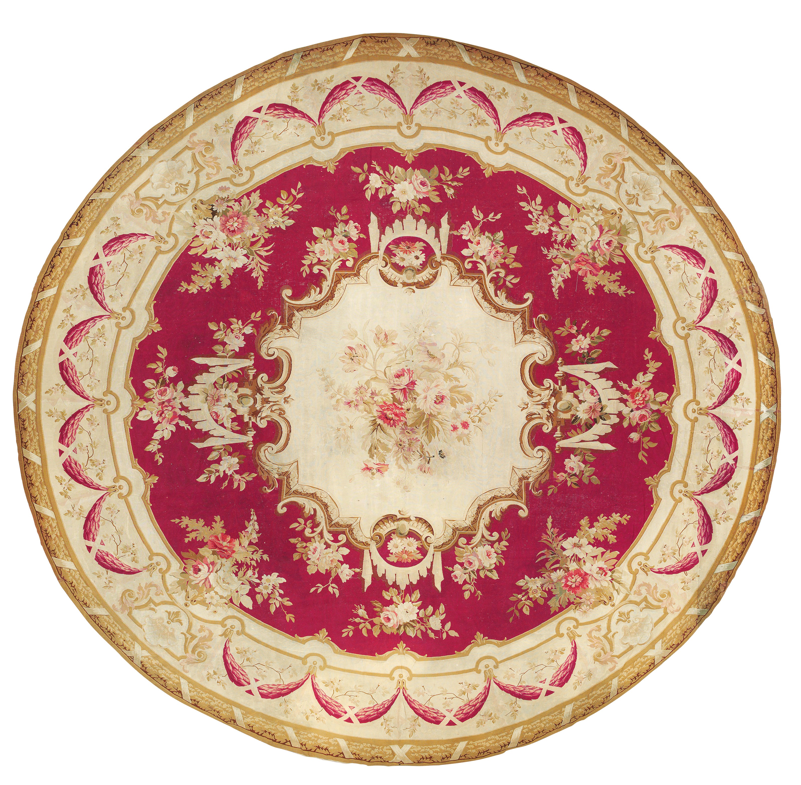 A FRENCH CIRCULAR AUBUSSON CARPET , LATE 19TH CENTURY Christie's
