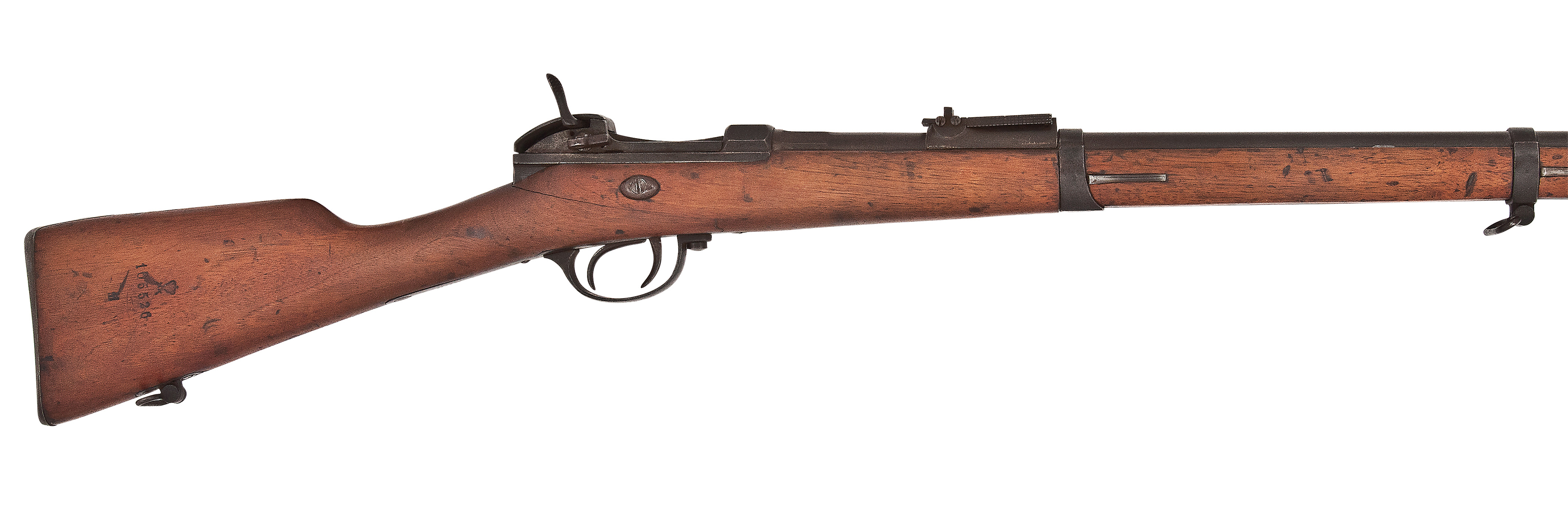 A Scarce Norwegian 16 8mm M 1849 Breech Loading Under Hammer Percussion Service Rifle Kammerlader Serial No 52 Dated 1850 Arms Armor Firearms Christie S