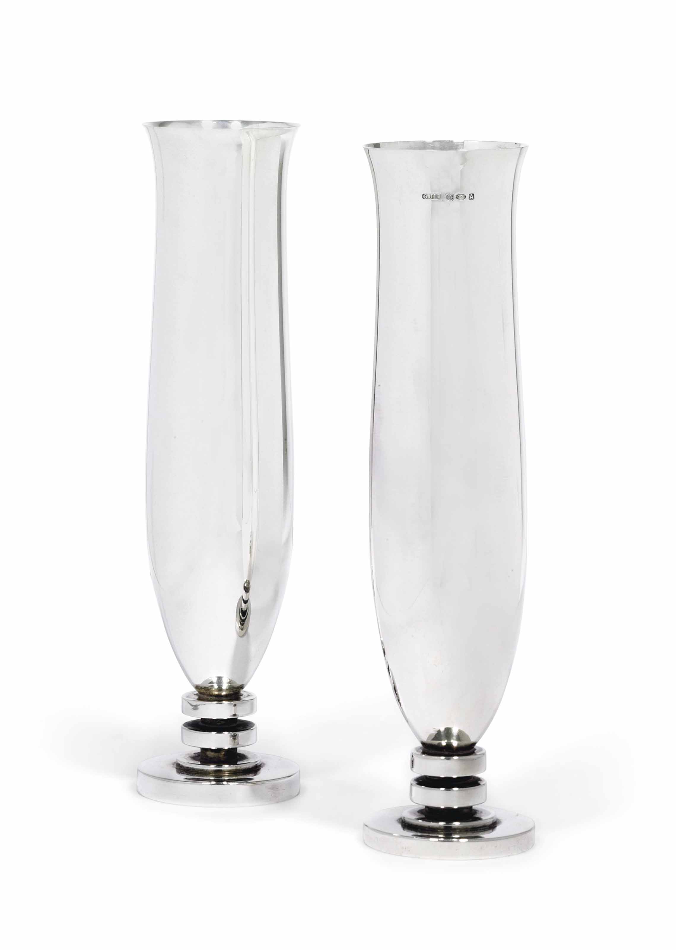 TWO DANISH VASES DESIGNED BY HARALD NIELSEN