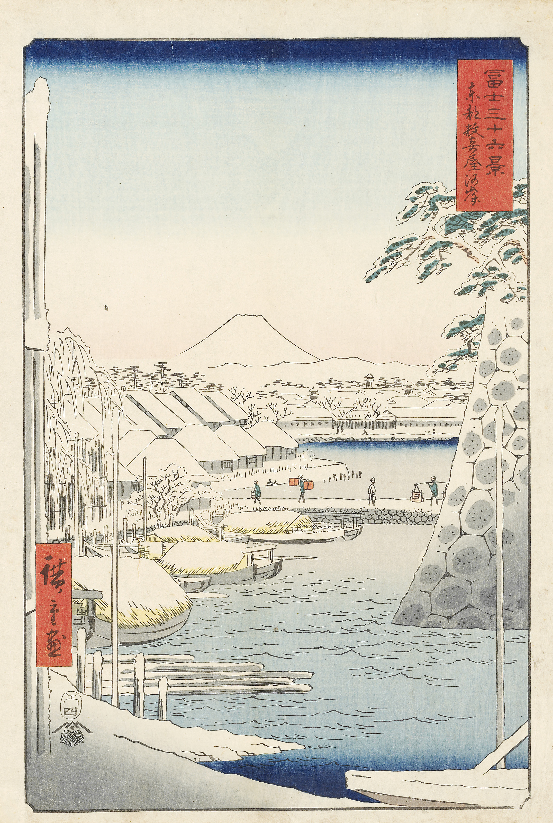 人気ランキング1位～（売れ筋商品） Two of Views Thirty-six The series the from prints woodblock 絵画
