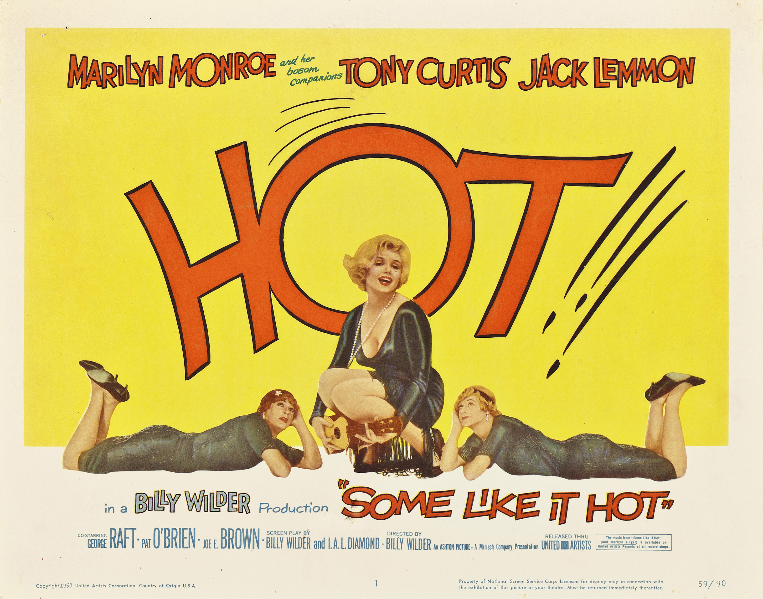 SOME LIKE IT HOT, ANONYMOUS, Directed by: Billy Wilder, Starring