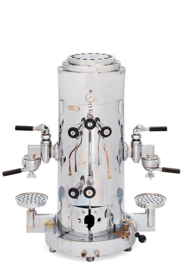 AN ITALIAN ART DECO CHROMIUM PLATED ESPRESSO MACHINE