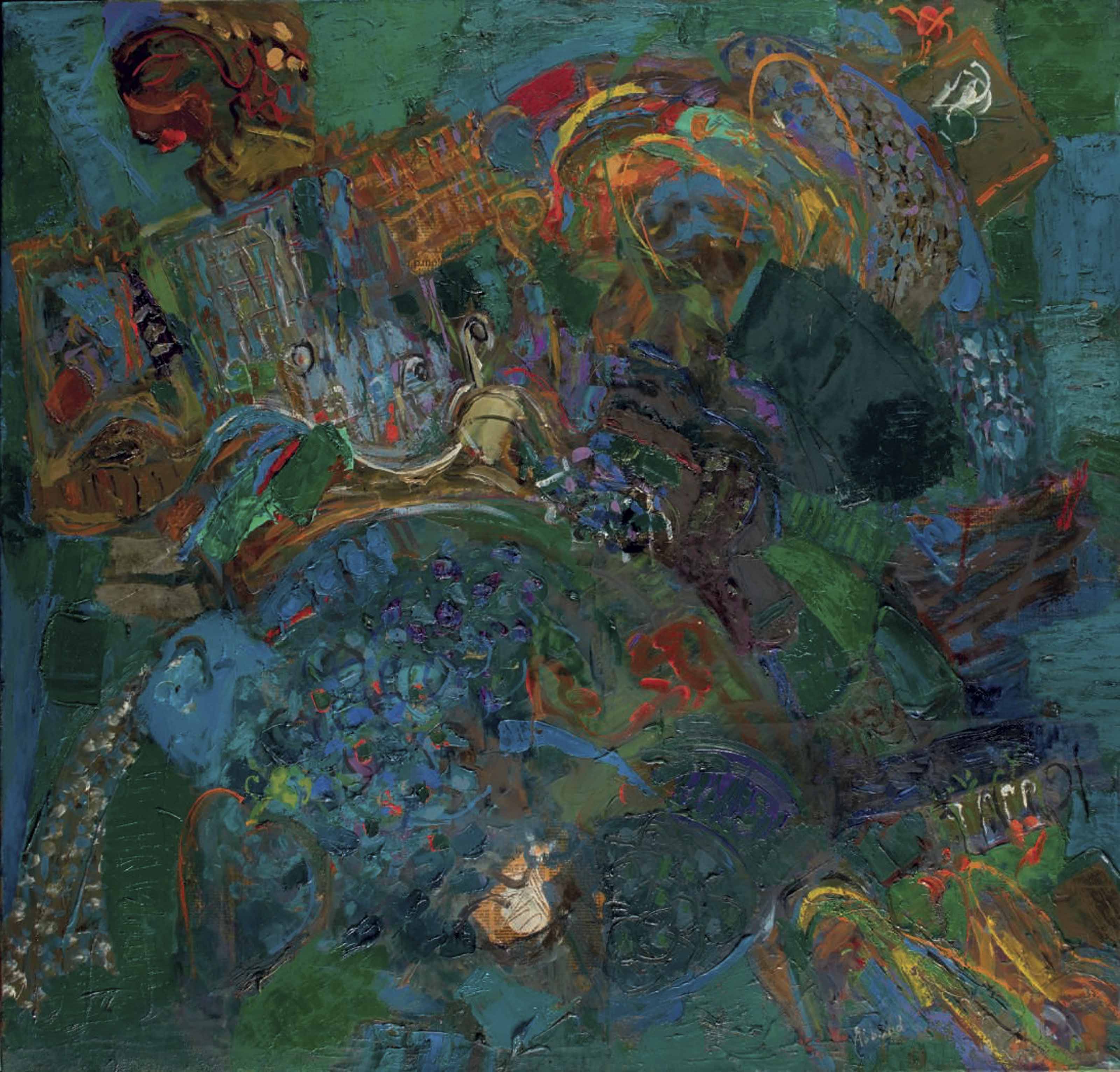 Shafic Abboud (Lebanese, 1926-2004) , Nuits V | Christie's 