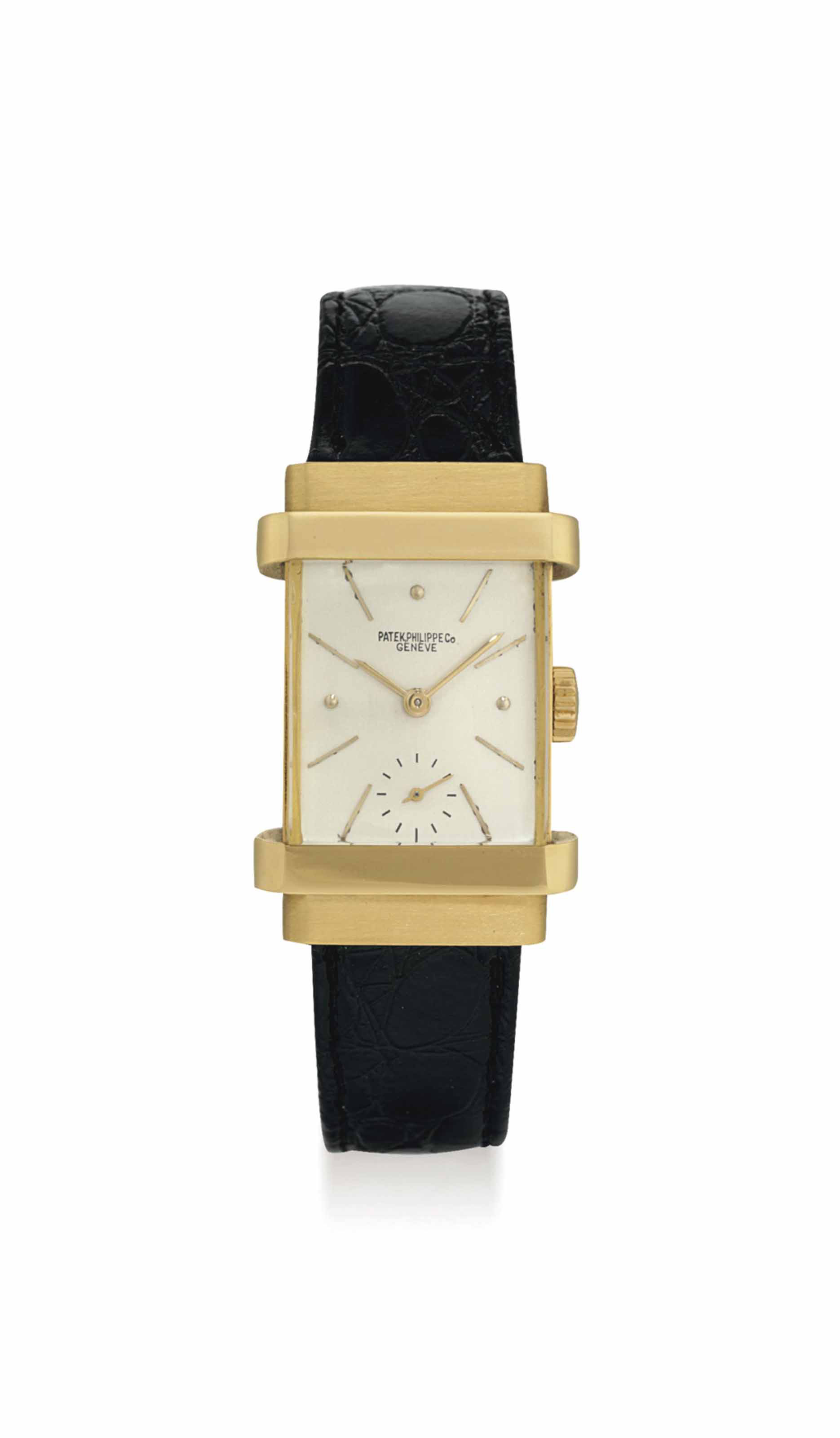 Patek Philippe A Very Fine And Rare Platinum Automatic Wristwatch With Cloisonne Enamel Dial Original Certificate And Box