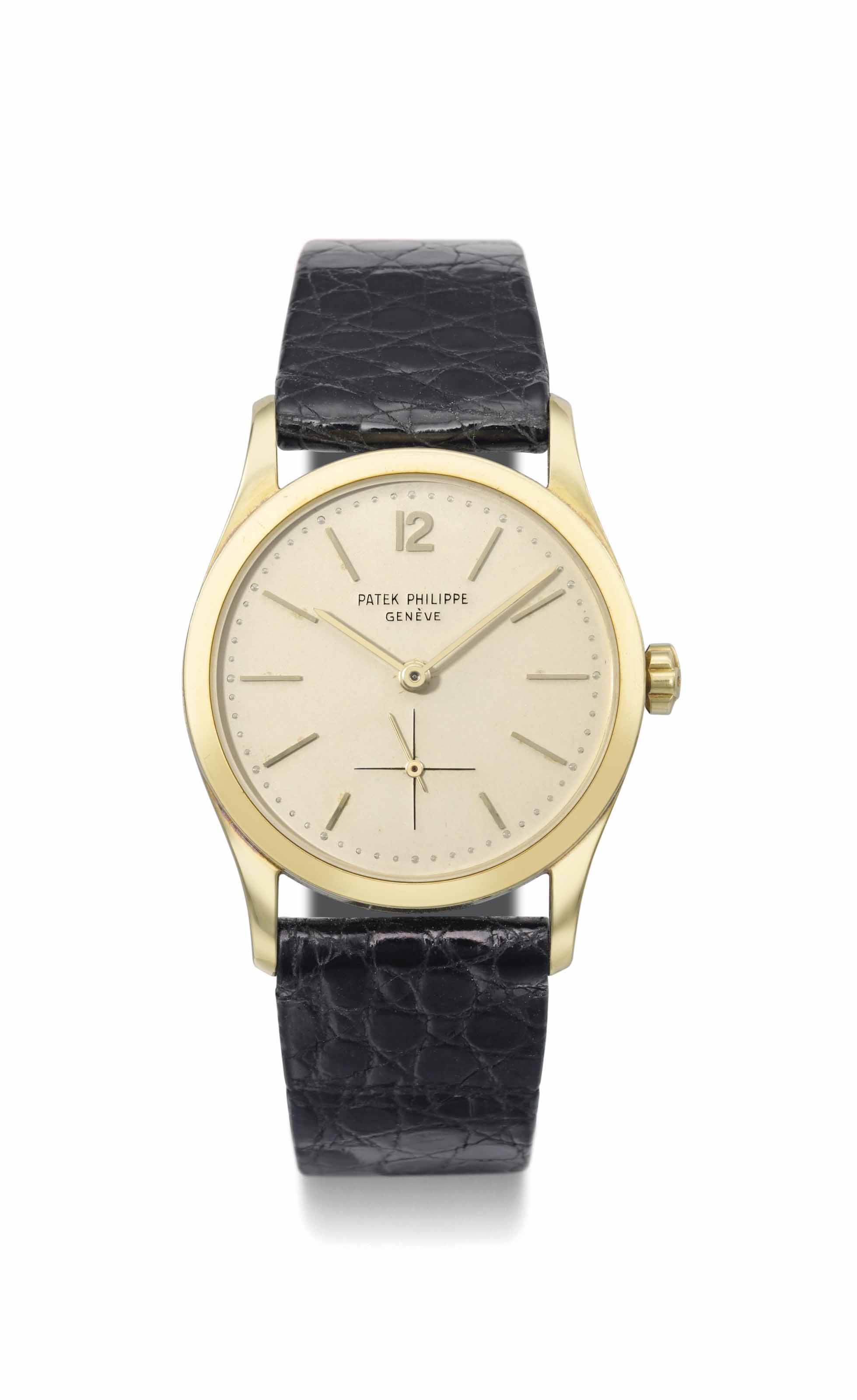 Patek Philippe. A fine 18K gold automatic wristwatch SIGNED