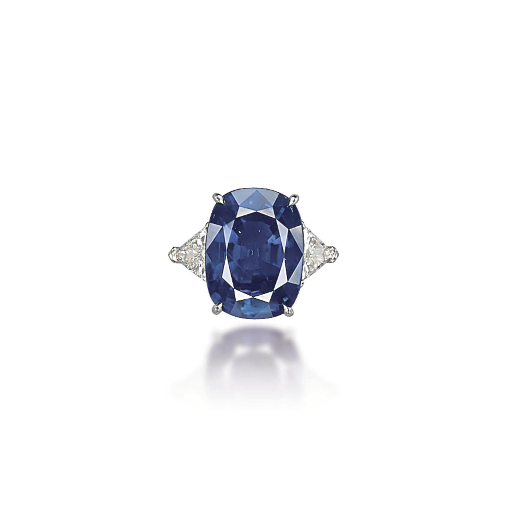 A SAPPHIRE AND DIAMOND RING, BY CHATILA