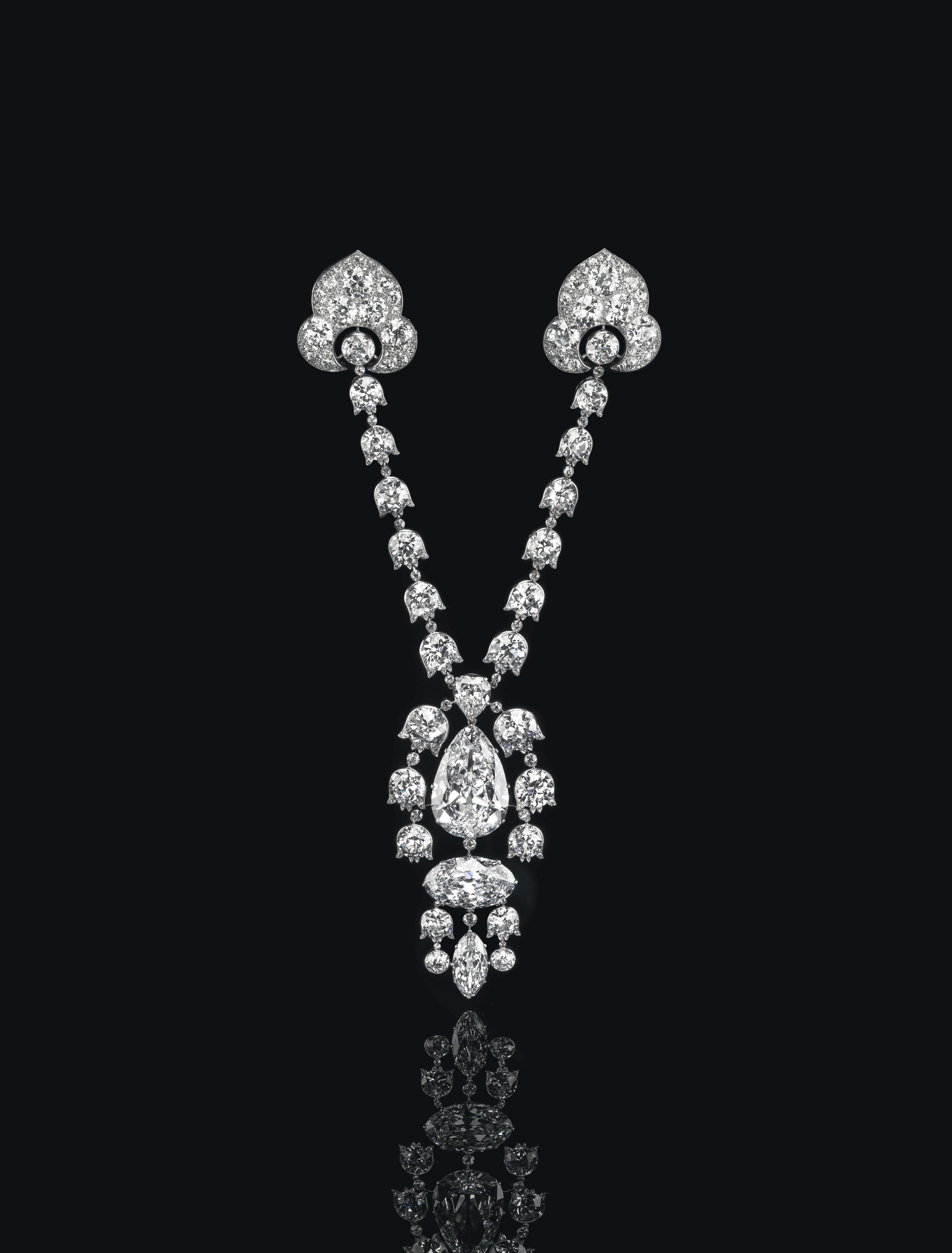 Cartier. A Belle Epoque diamond devant-de-corsage brooch, 1912, sold for CHF 15,845,000 on 14 May 2014 at Christie's in Geneva