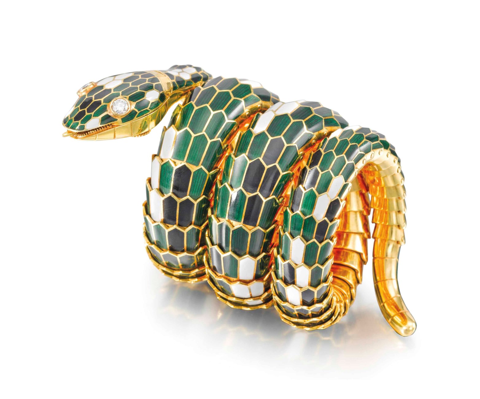 Bulgari. A lady's exceptionally fine and highly attractive 18K gold