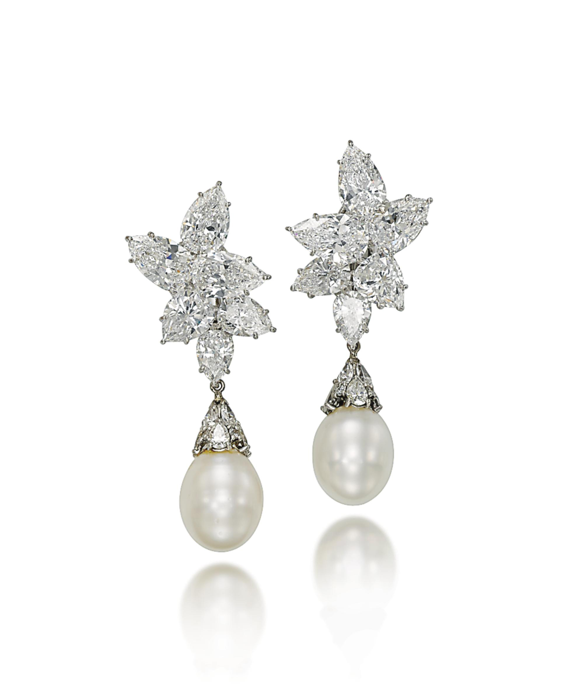 Harry winston outlet pearl earrings