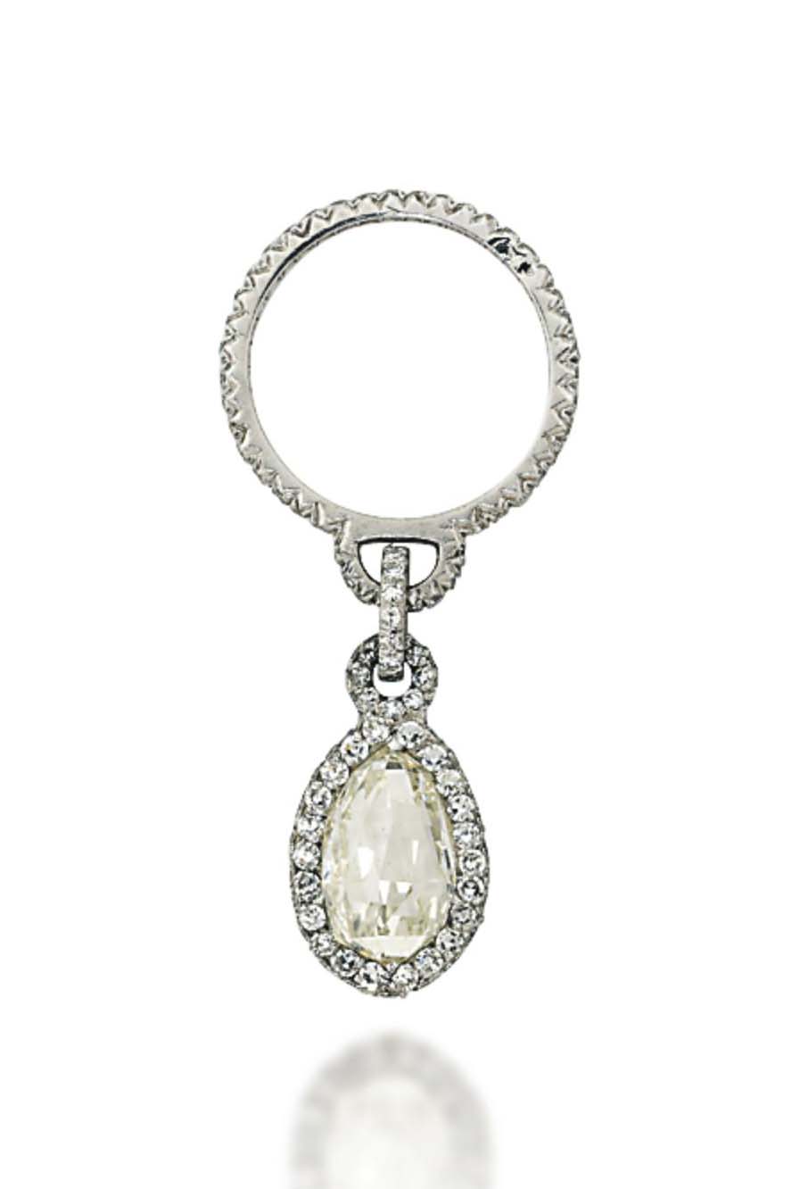 Diamond charm shop ring
