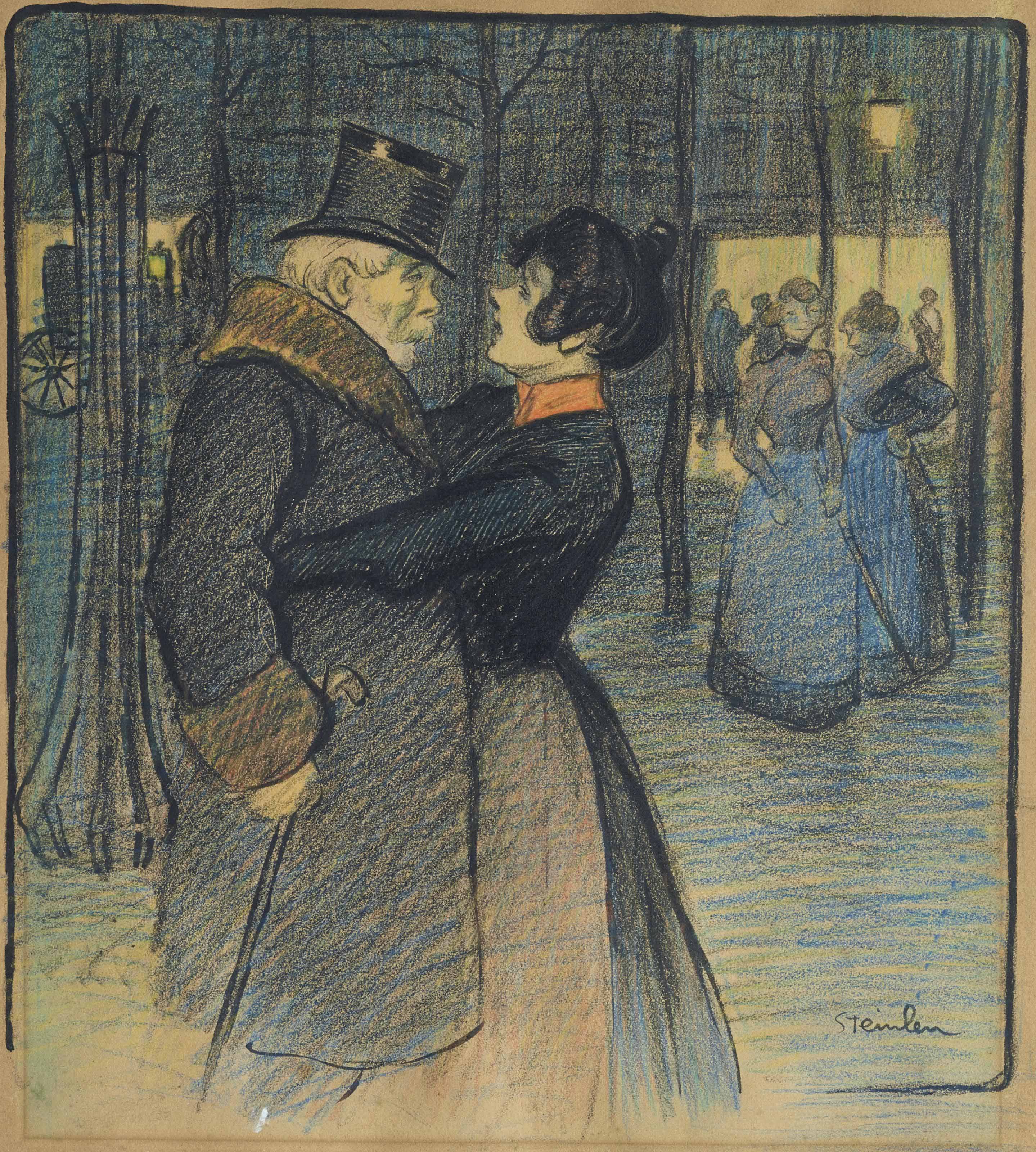 THÉOPHILEALEXANDRE STEINLEN (18591923) , Vanité d'un vieillard Christie's