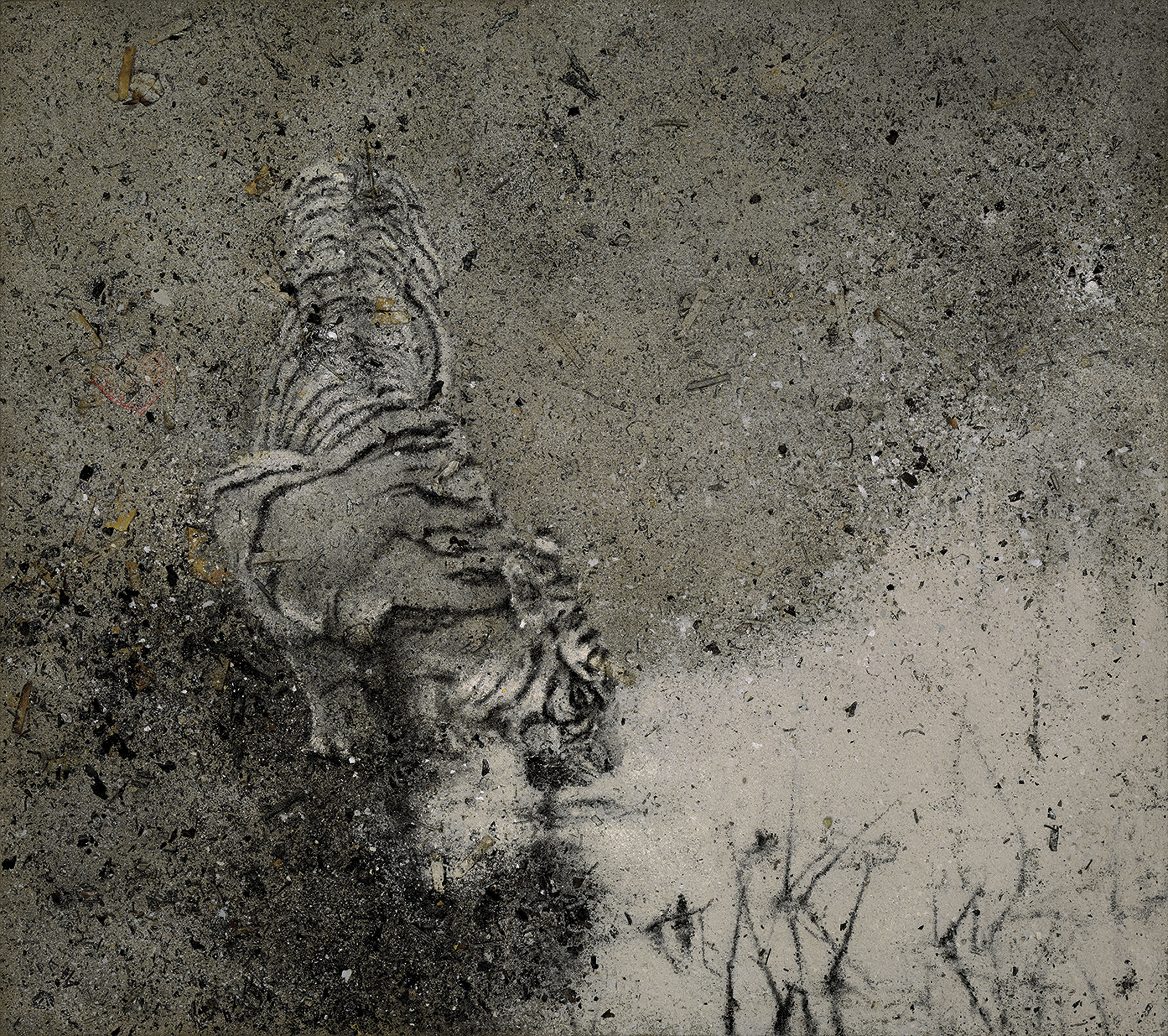 Zhang Huan Chinese B 1965 Free Tiger Returns To Mountains No