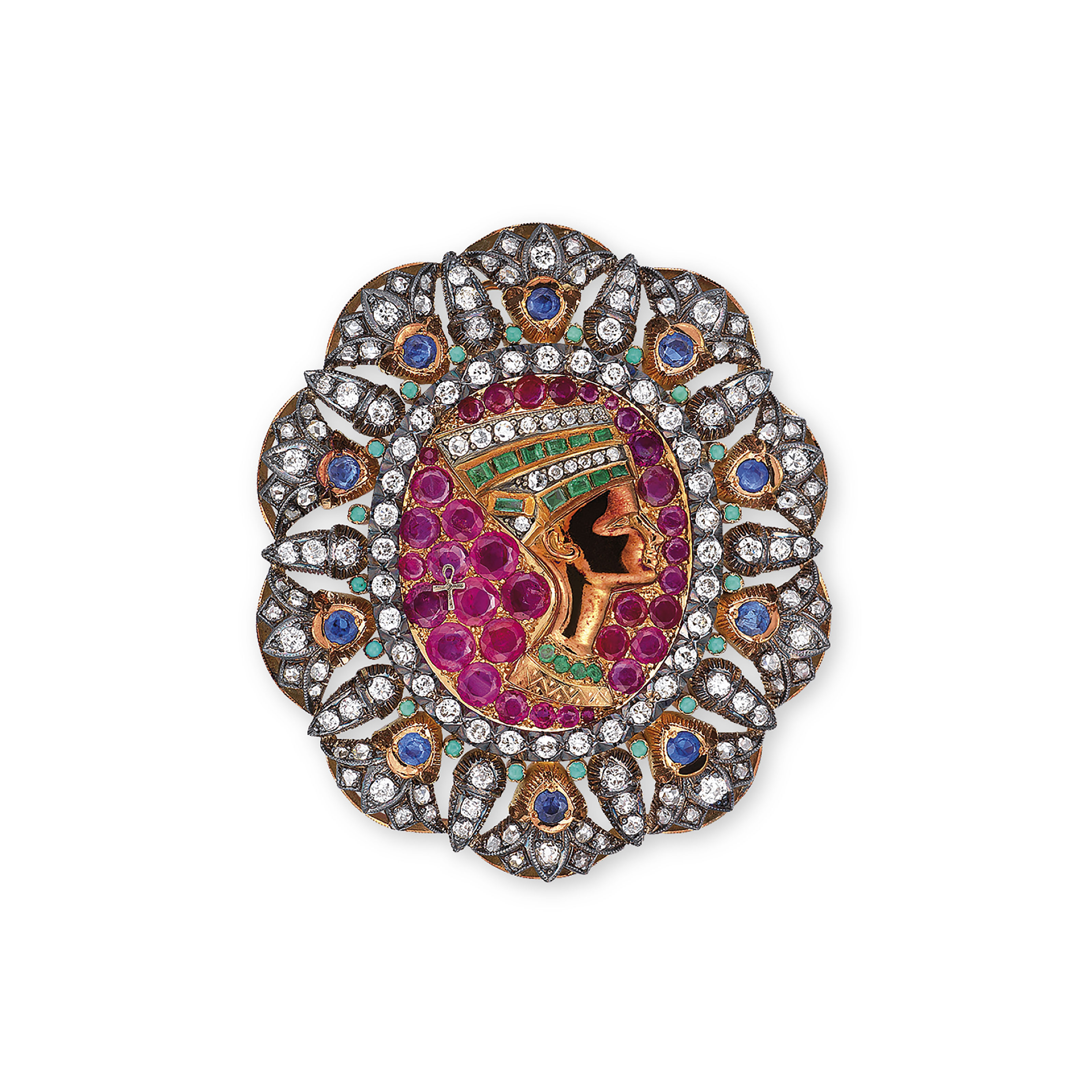 A MULTIGEM BROOCH Christie's