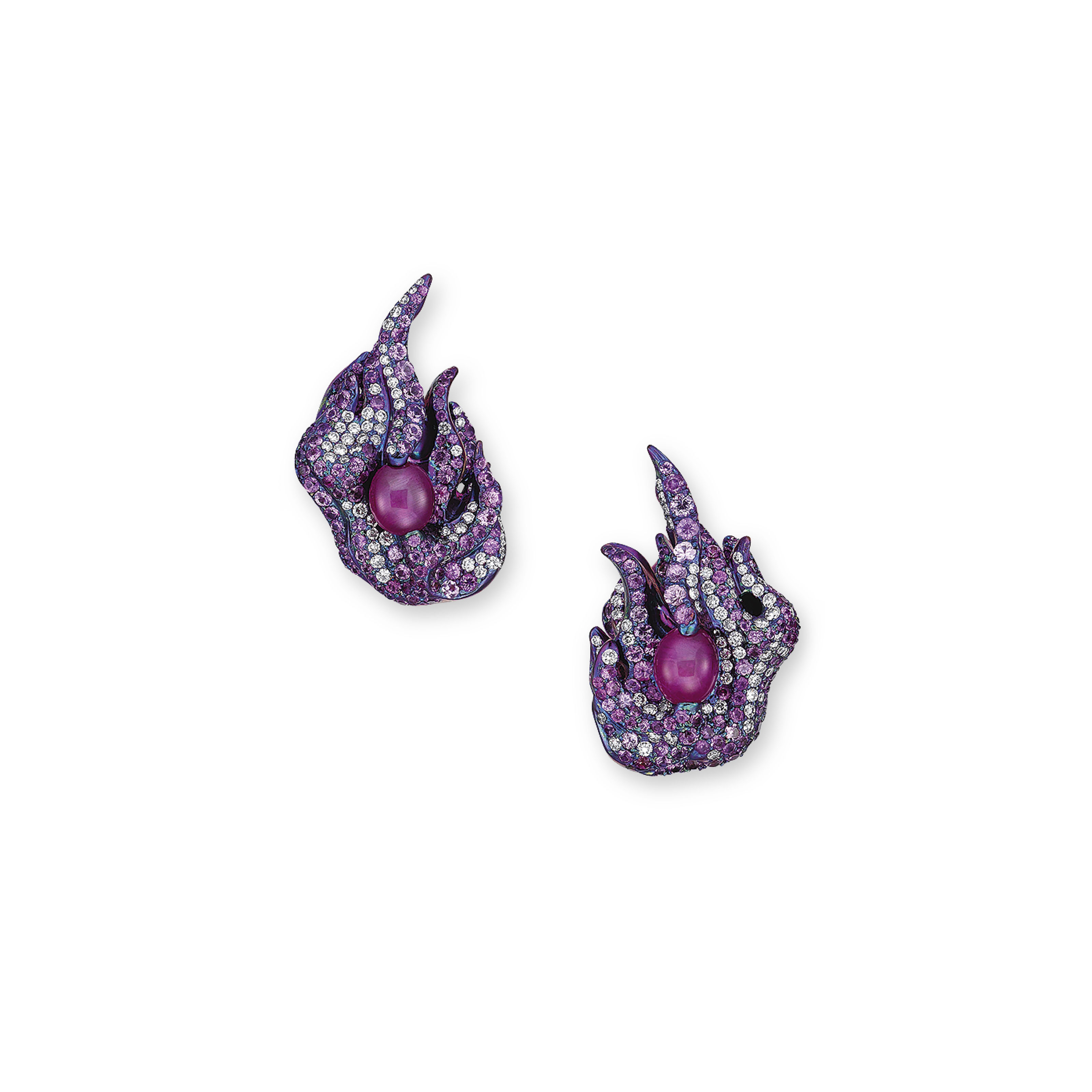 Star ruby earrings store