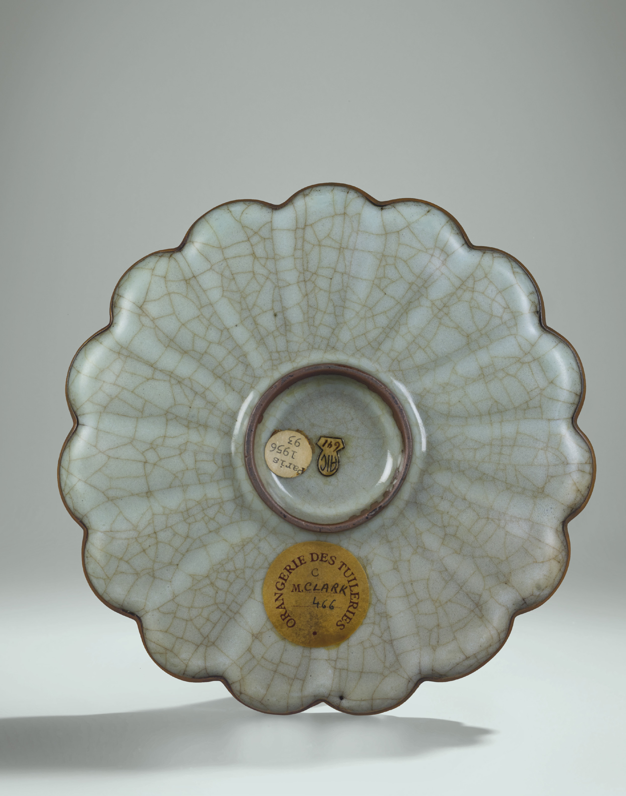 An Important And Extremely Rare Guan Chrysanthemum Shaped Dish Southern Song Dynasty 1127 1279 Dish All Other Categories Of Objects Christie S
