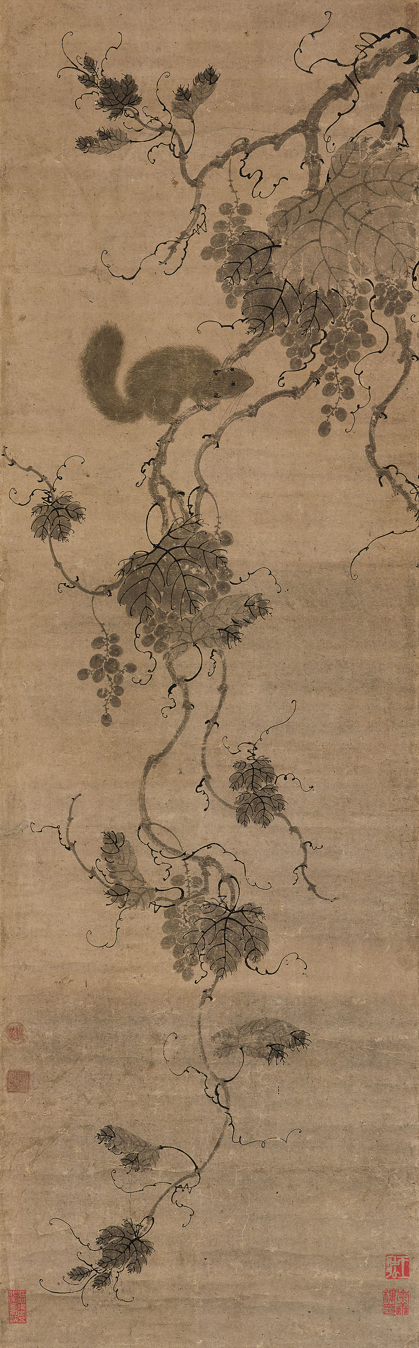 MA SHOUZHEN (1548-1604) , 明馬守真空谷幽蘭設色紙本立軸