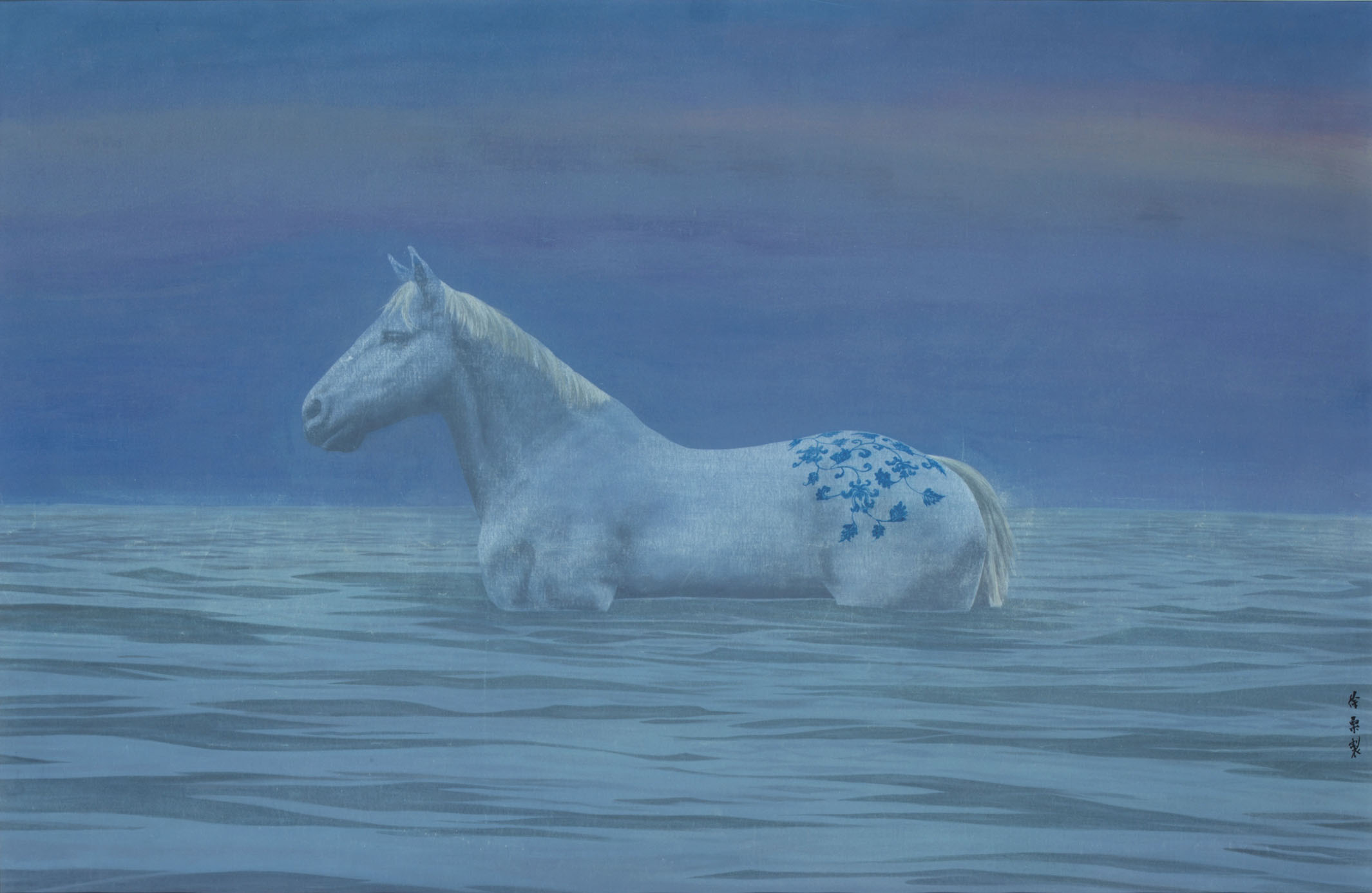 XU LEI (B. 1963) , Blue and White Horse Christie's