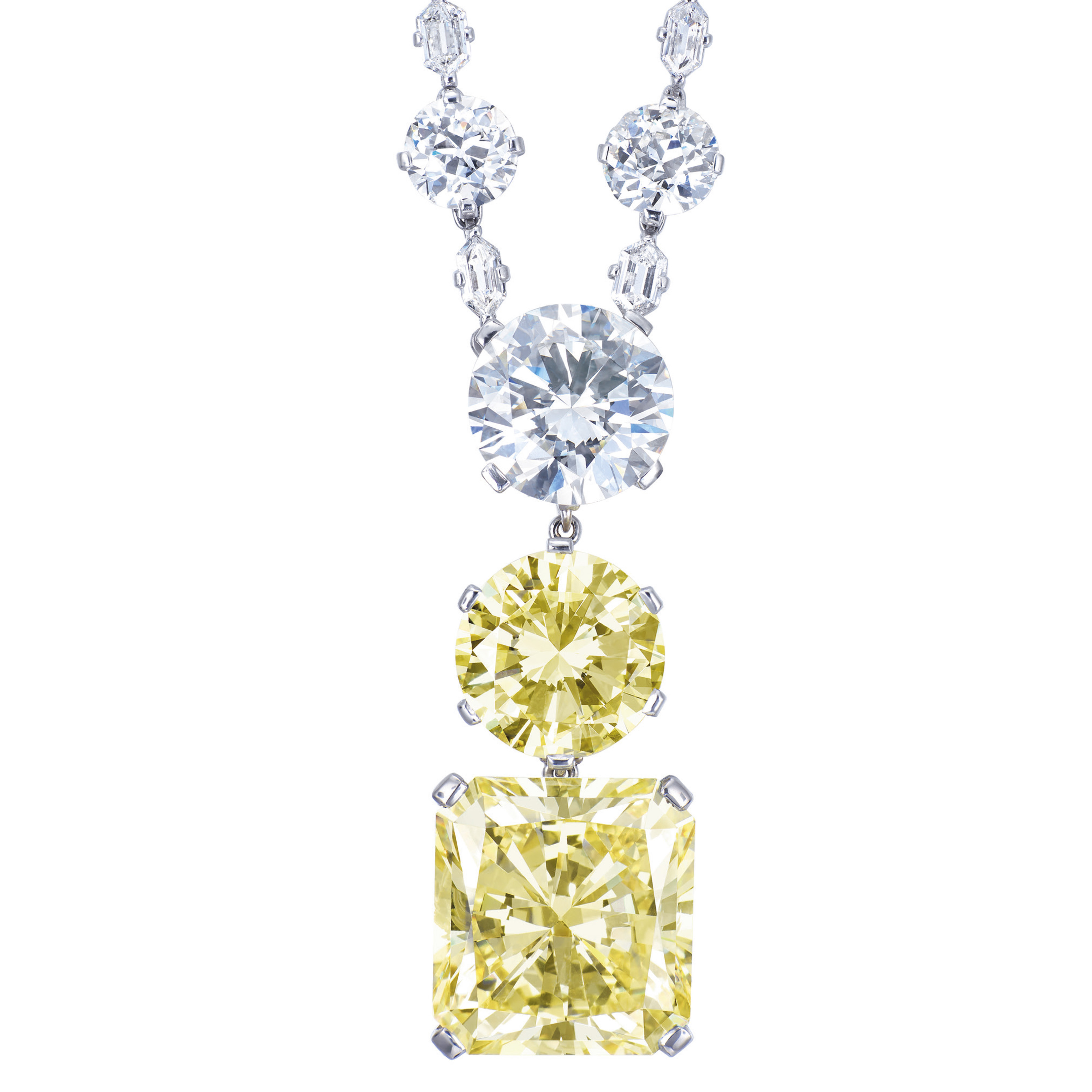 Image result for A SUPERB COLOURED DIAMOND AND DIAMOND PENDANT NECKLACE, BY JAHAN