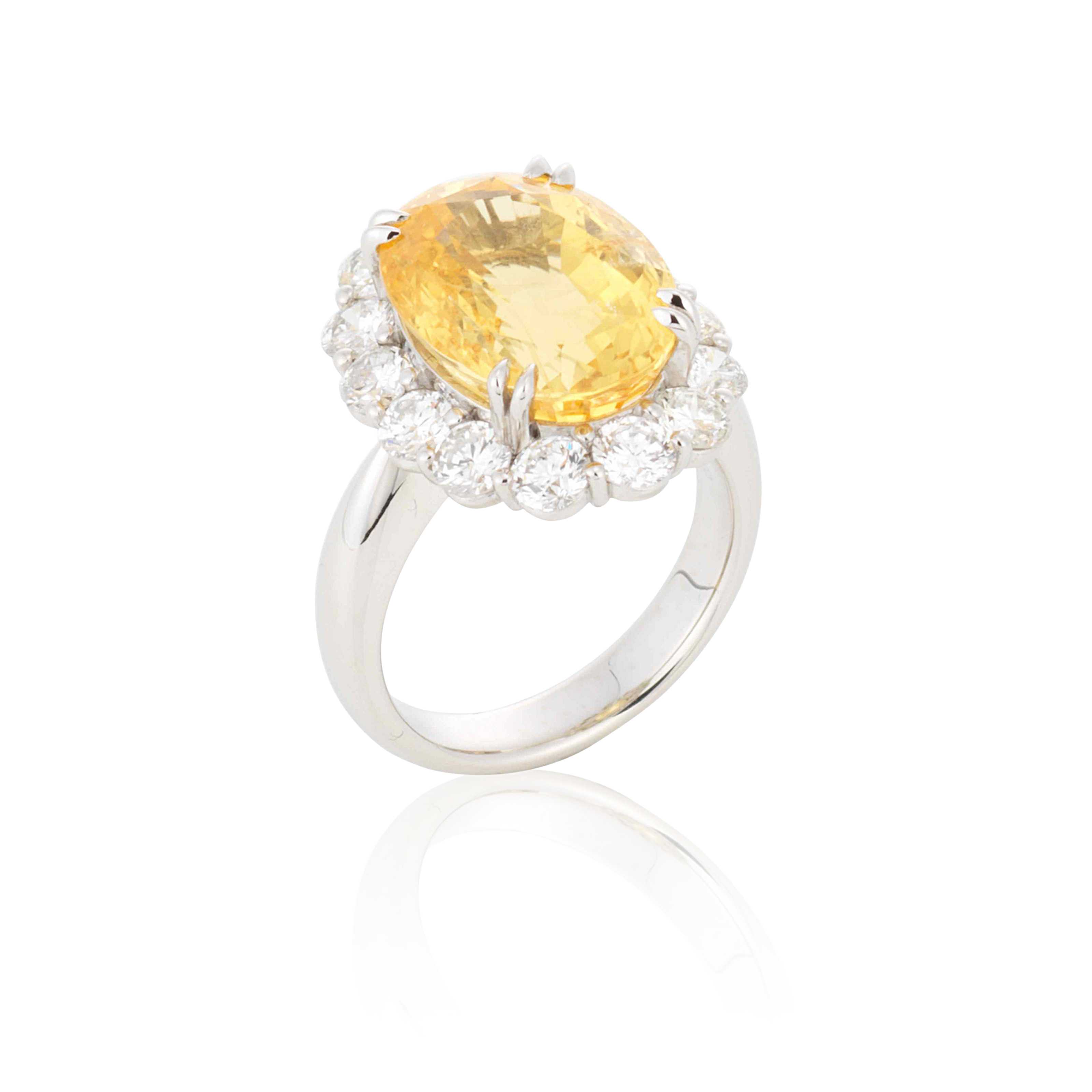 Yellow sapphire and diamond ring: Why they're actually cooler than yellow diamonds