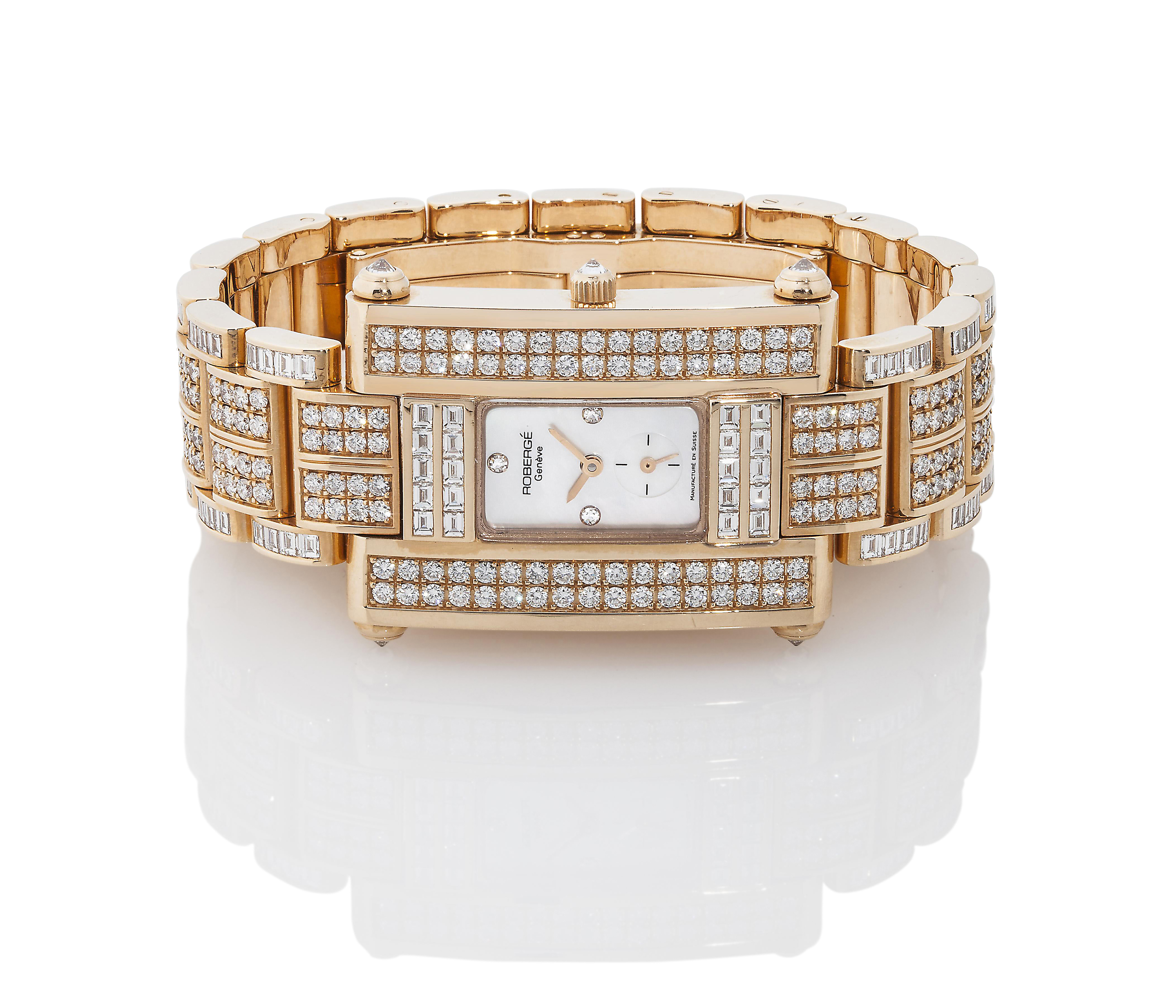 A LADY'S DIAMOND WRISTWATCH, BY ROBERGE, | Christie’s