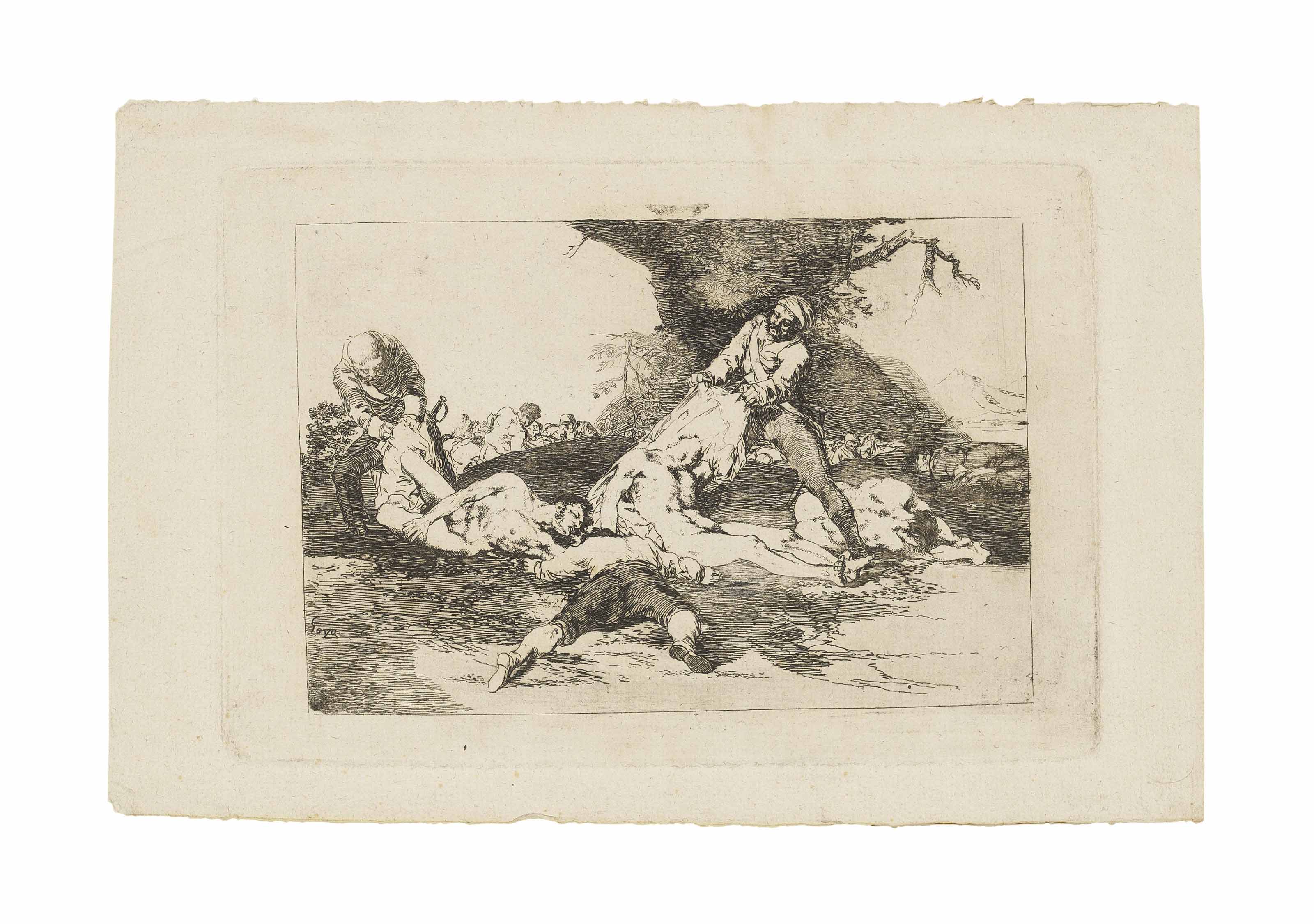 Se Aprovechan (They make use of them), plate 16 from; Los Desastres de la Guerra (D. 135; H. 136)
