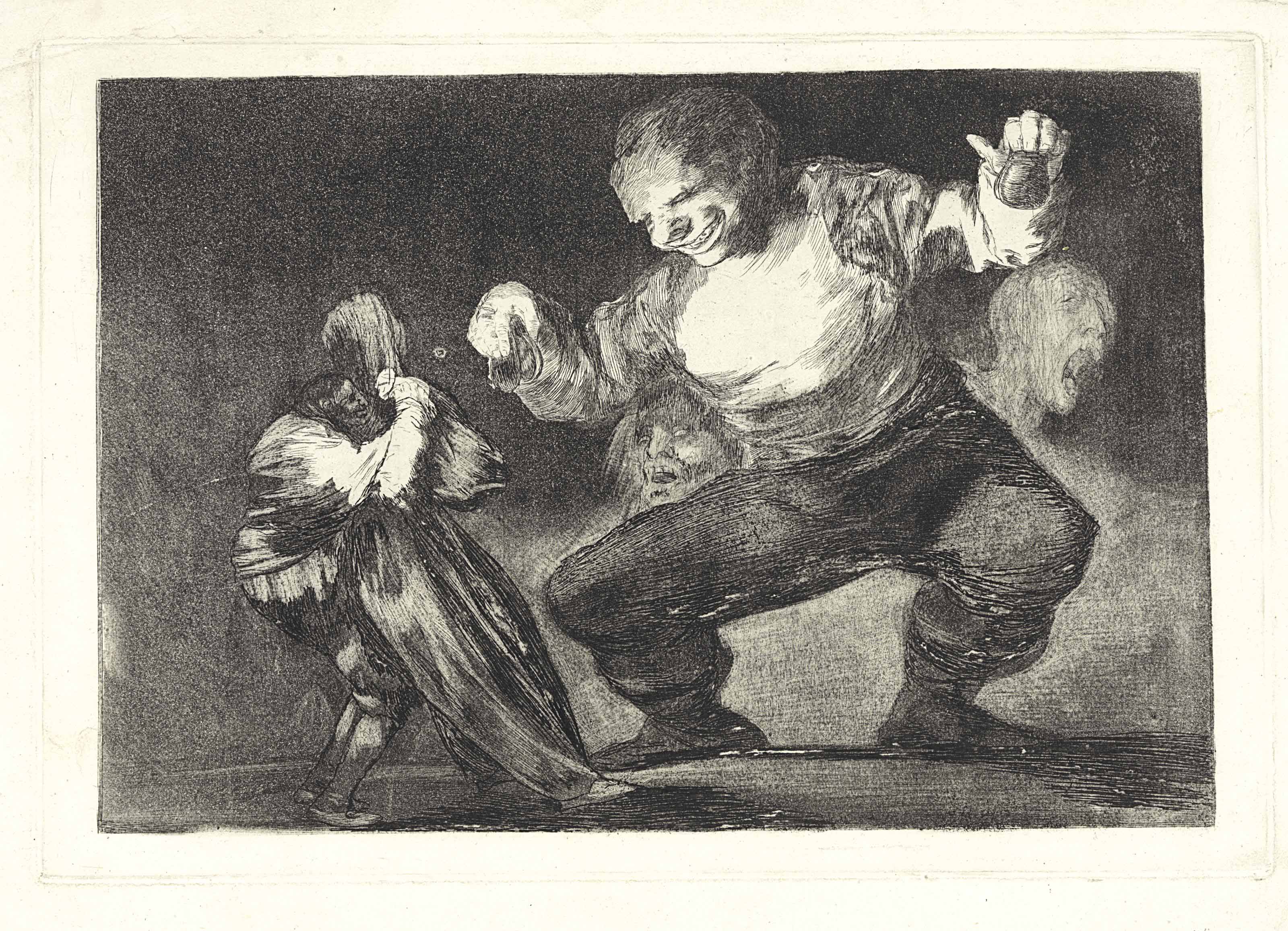 Tras el vicio viene el fornicio (After vice comes fornication), plate 4 from; Los Proverbios (D. 205; H. 251)
