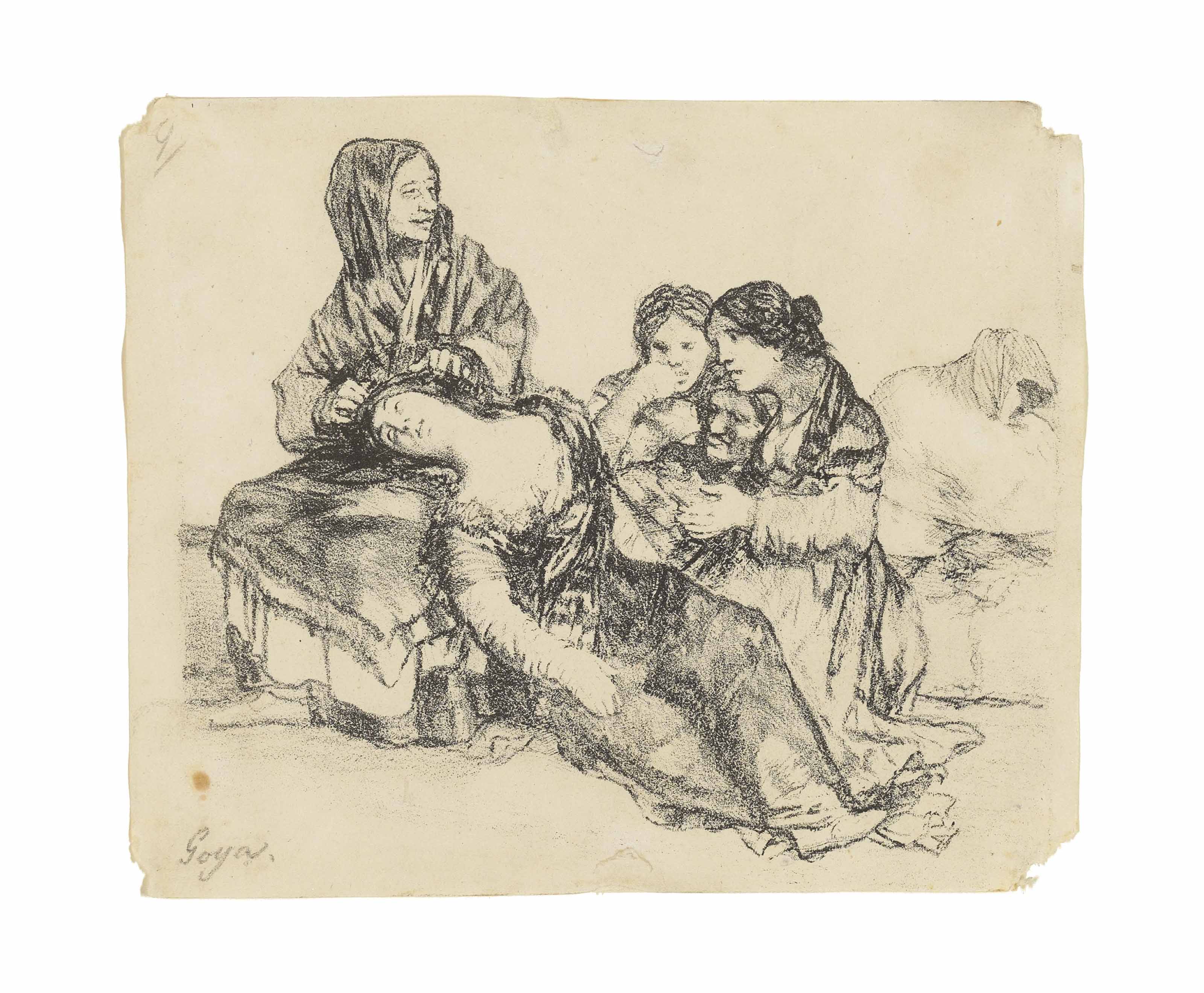 Group with sleeping woman (D. 277; H. 279) 
