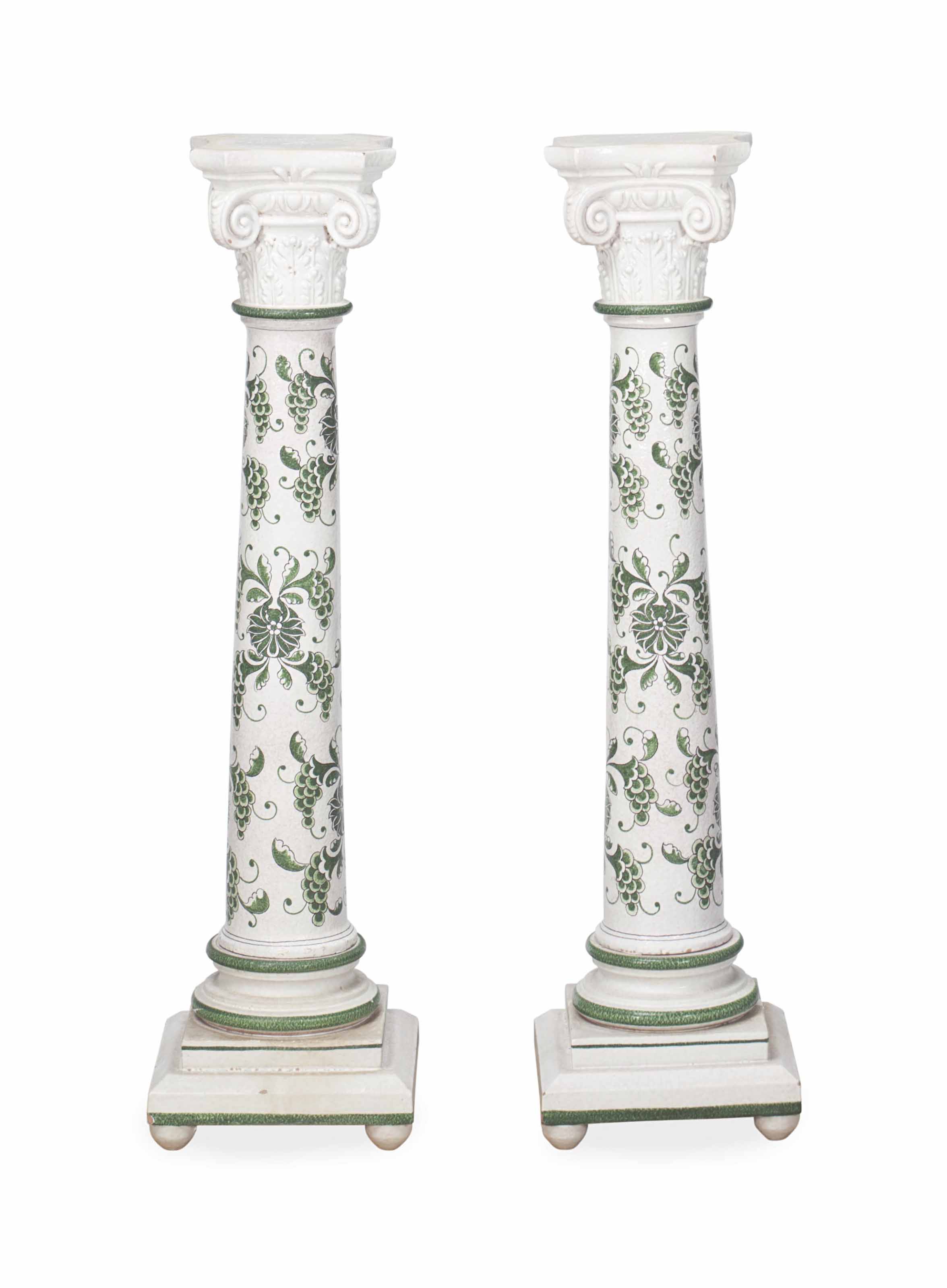 A PAIR OF GARDEN PEDESTALS, , 20TH CENTURY | Christie's