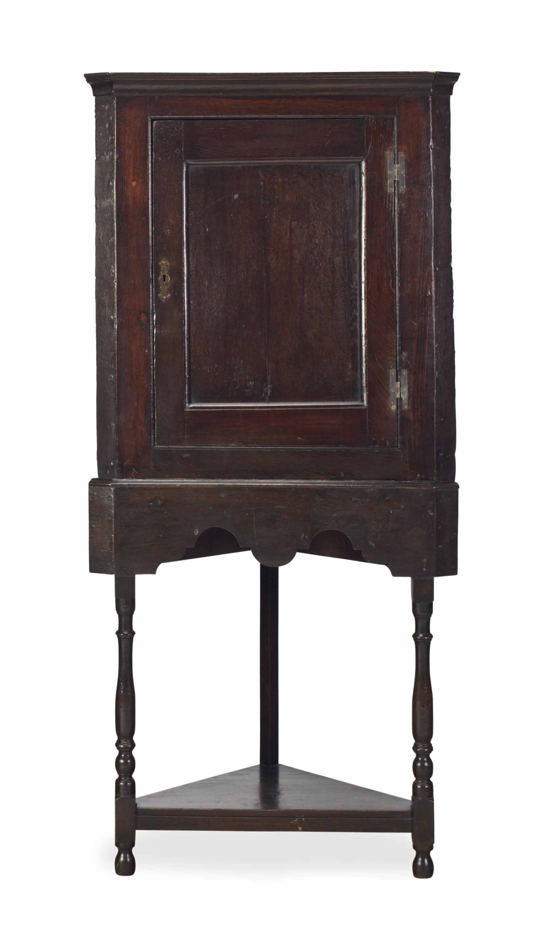 An English Oak Corner Cabinet Late 18th 19th Century Corner Cupboard Furniture Lighting Christie S