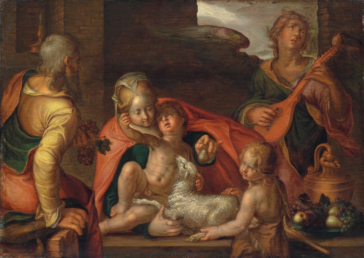 Joachim Wtewael (Utrecht 15661638) , The Holy Family with the Infant