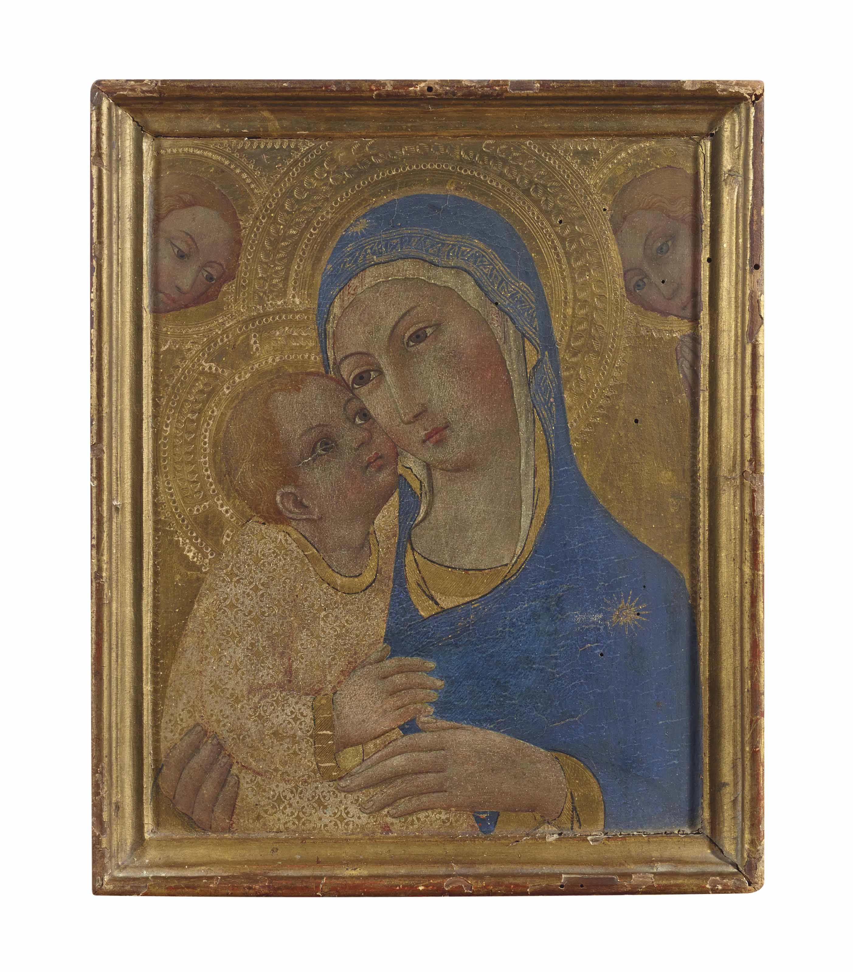 Sano Di Pietro Siena 1405 1481 The Madonna And Child With Two