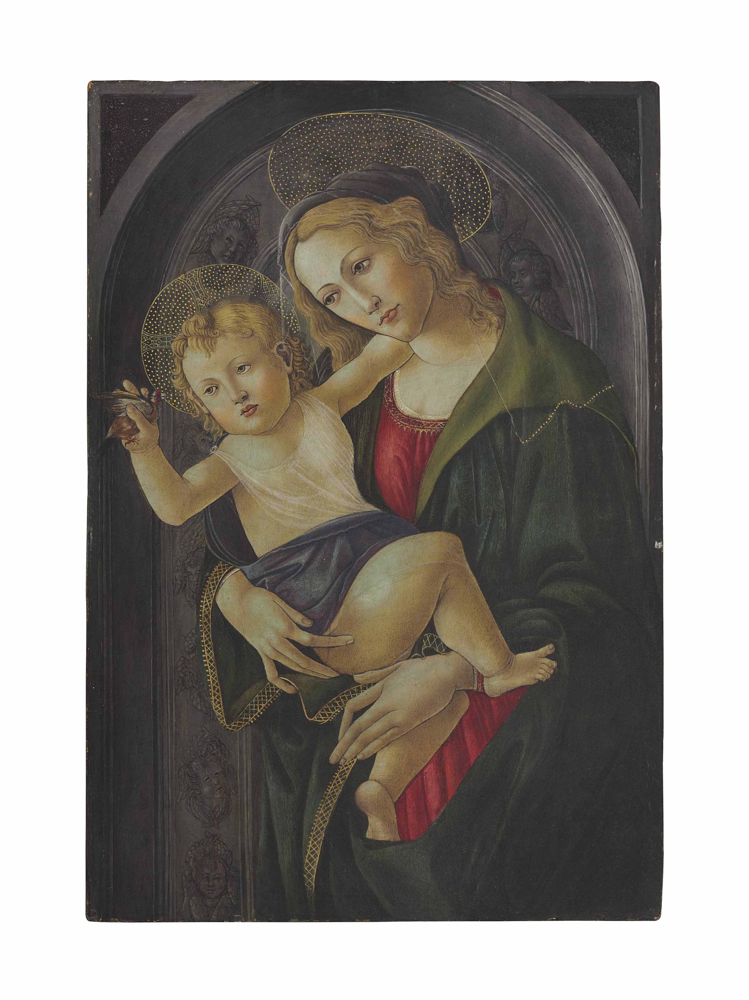 The Madonna and Child in a niche 
