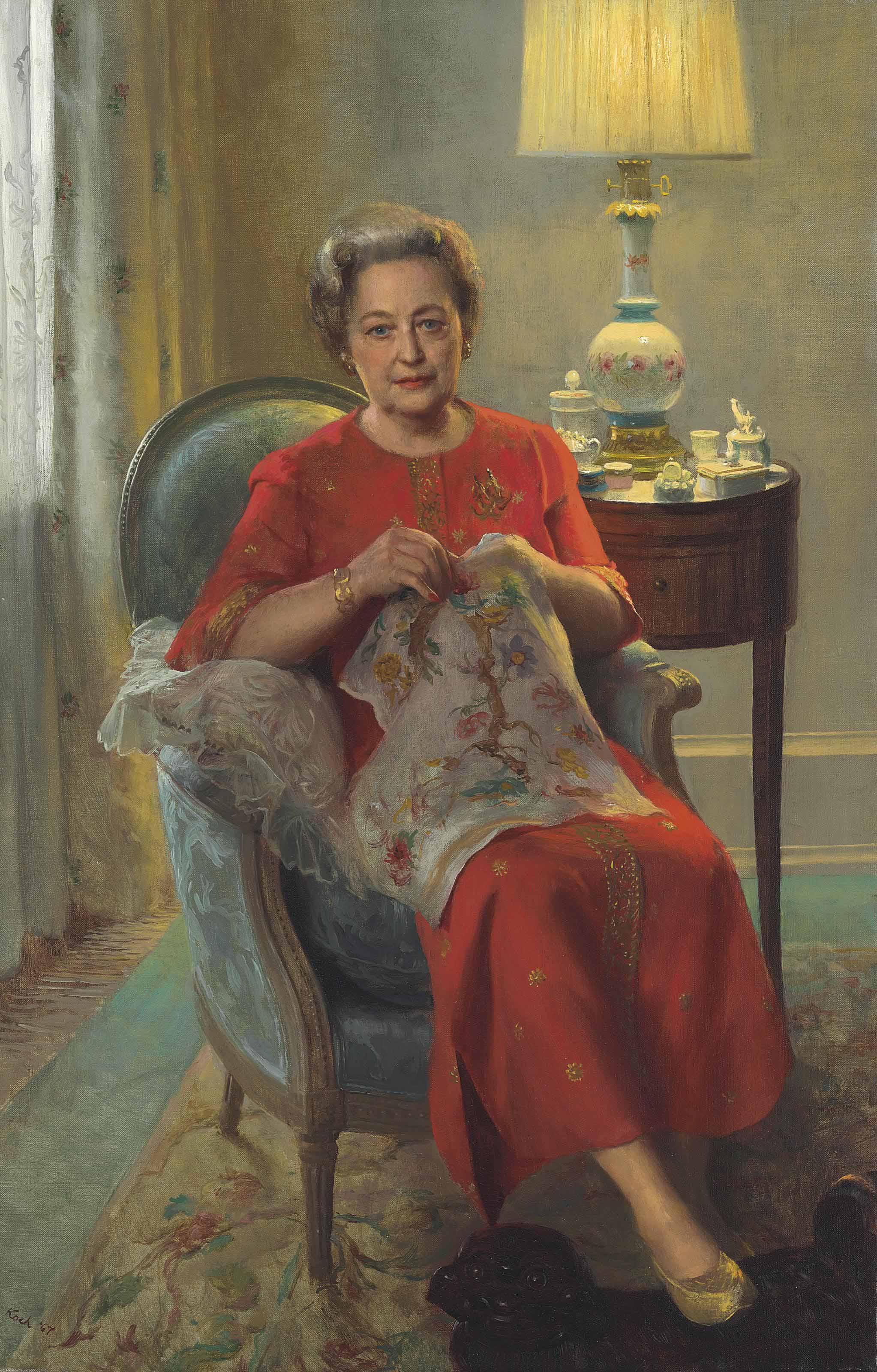  John  Koch  1909 1978 Interior with a Lady Christie s
