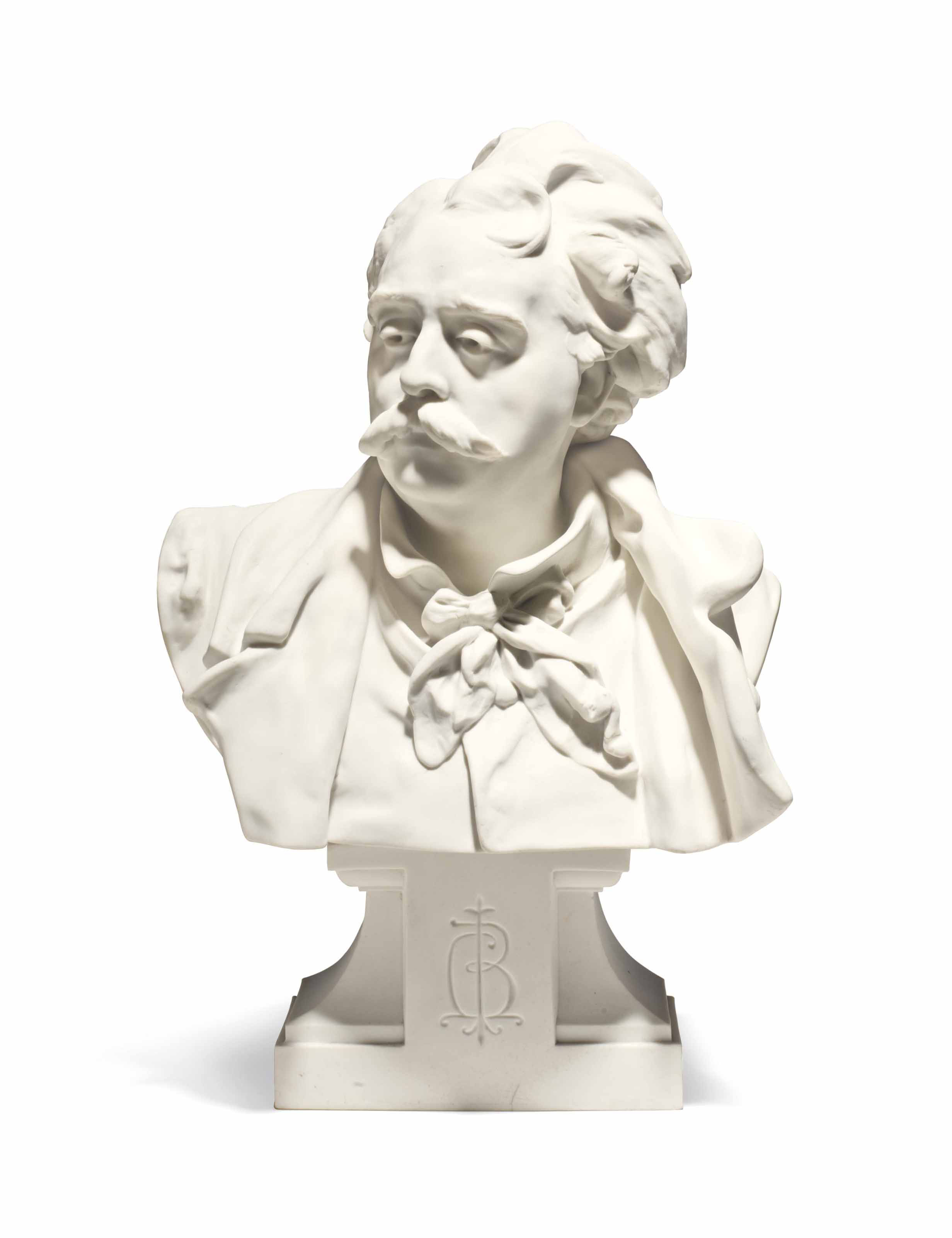 Buste d'Albert Ernest Carrier-Belleuse, vêtu, réduction 
