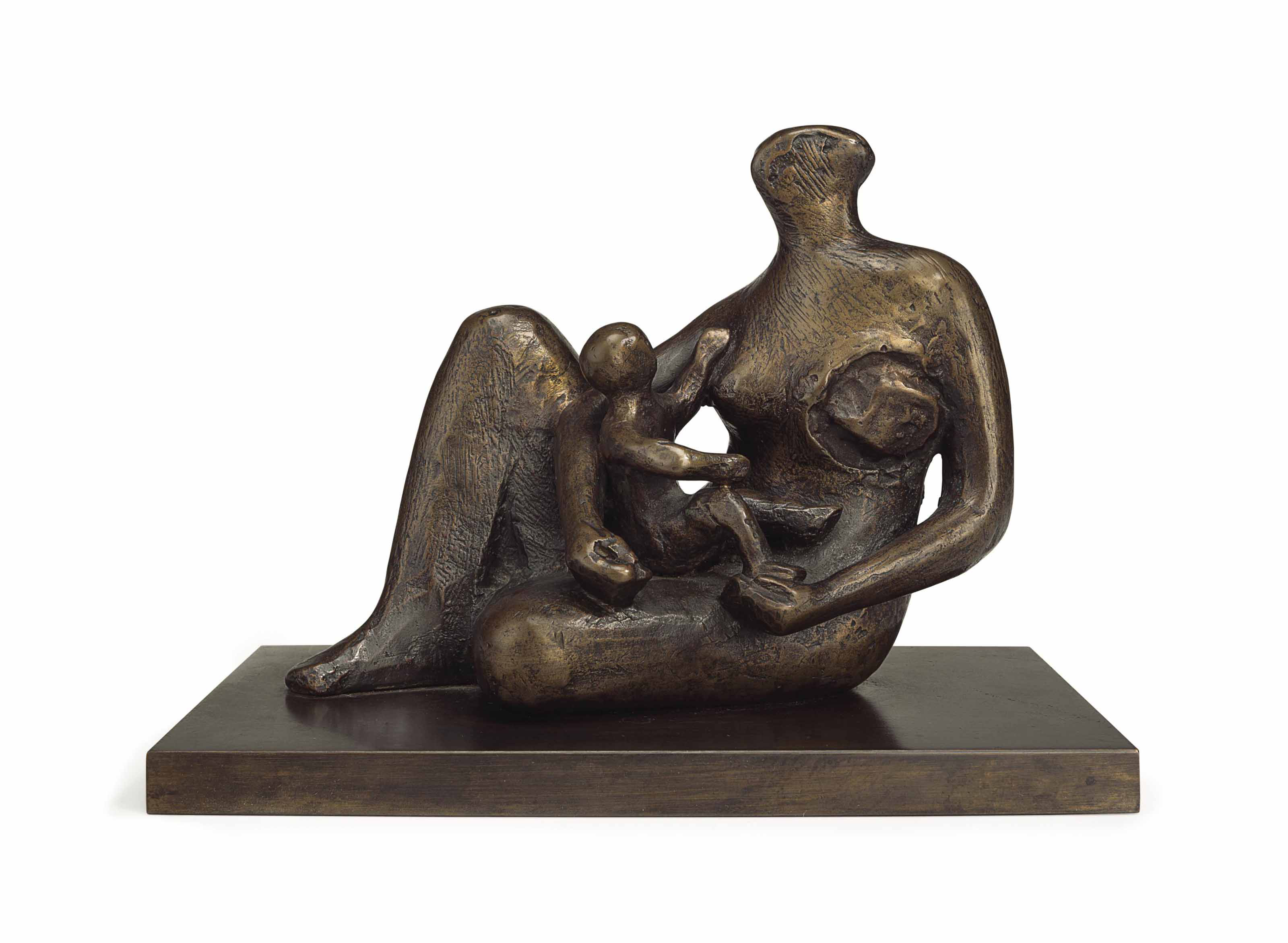 Semi-Seated Mother and Child 
