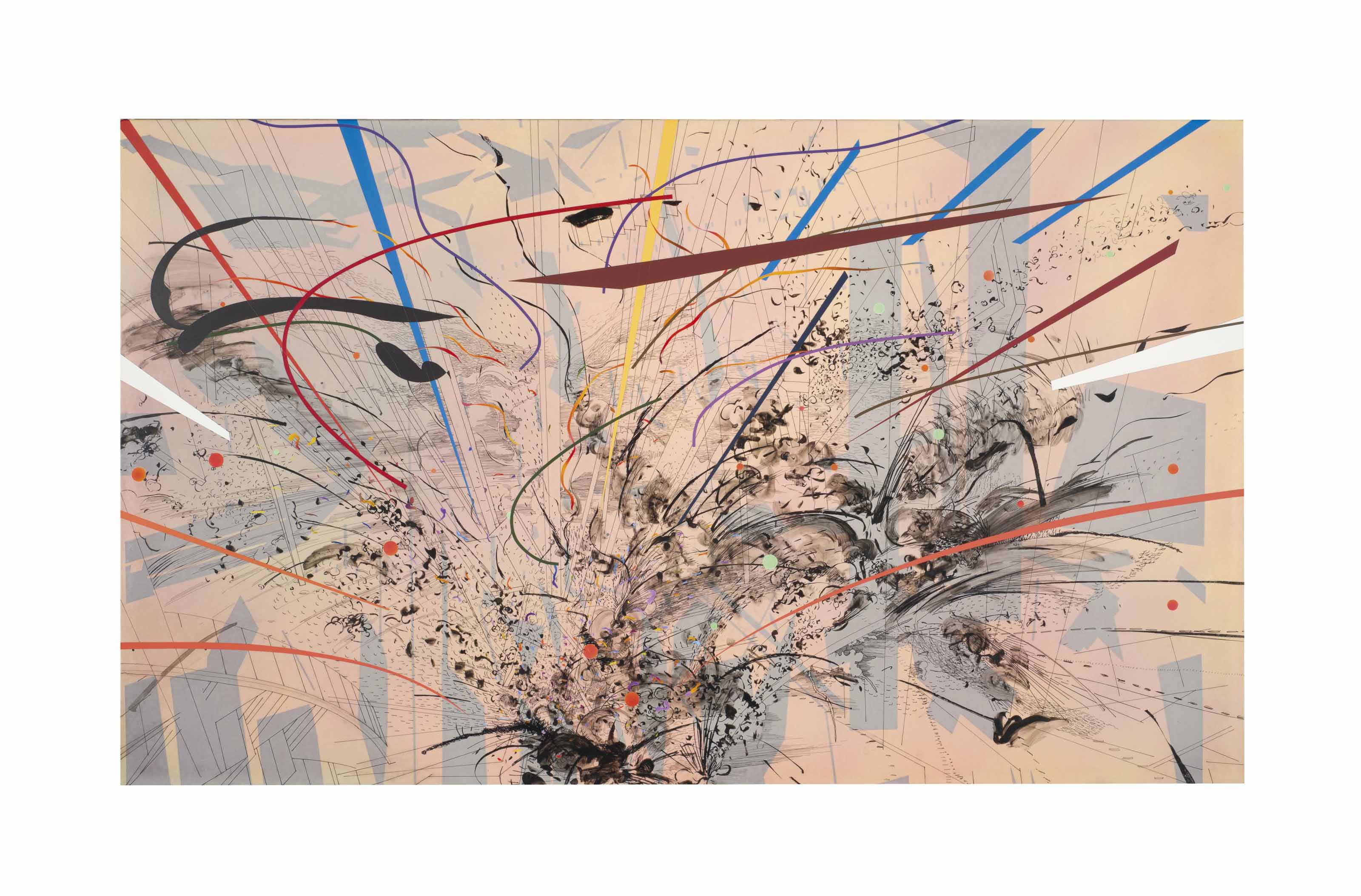 Julie Mehretu (b. 1970) , Excerpt (Molotov Cocktail