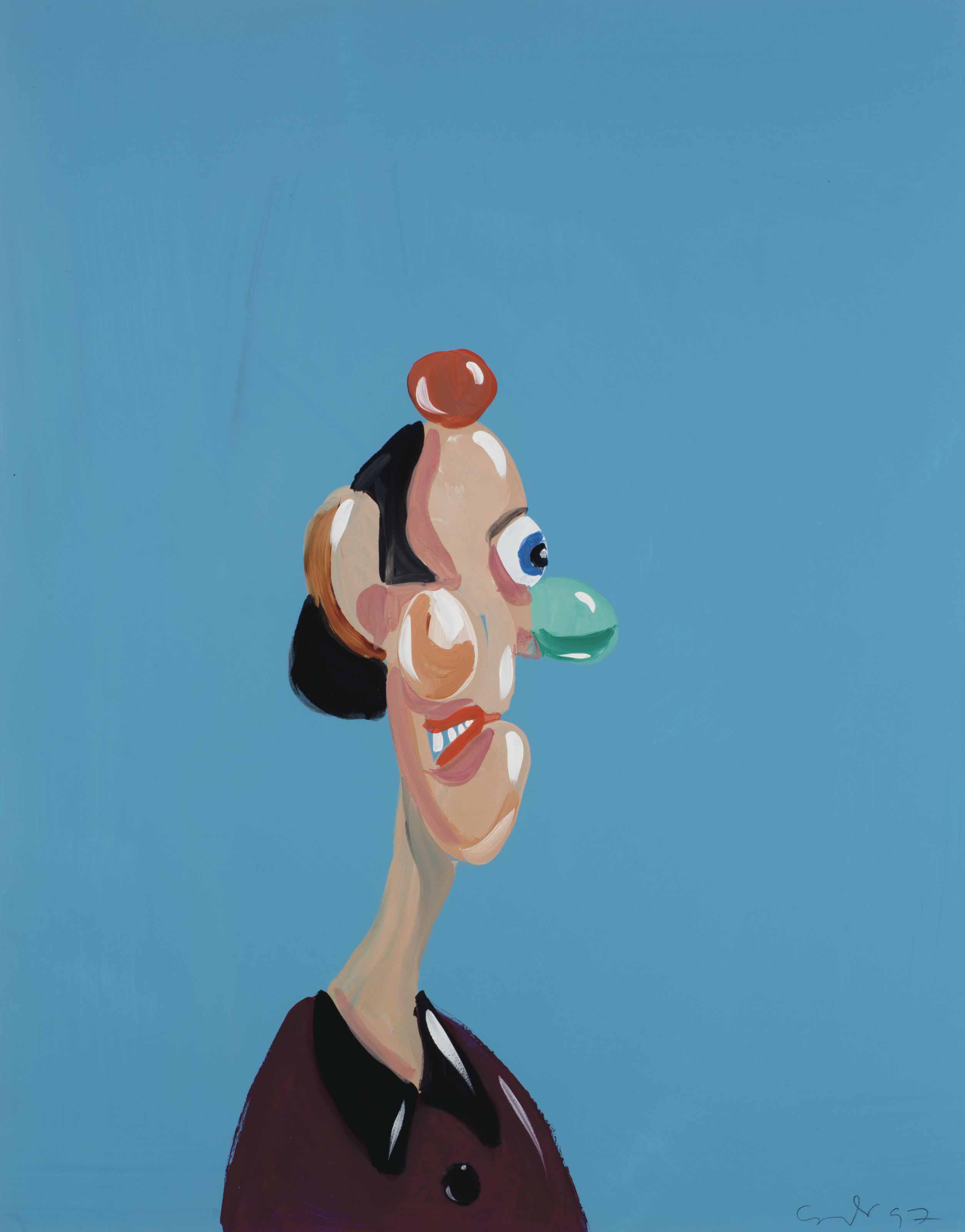 George Condo (b. 1957) , Profile View | Christie’s