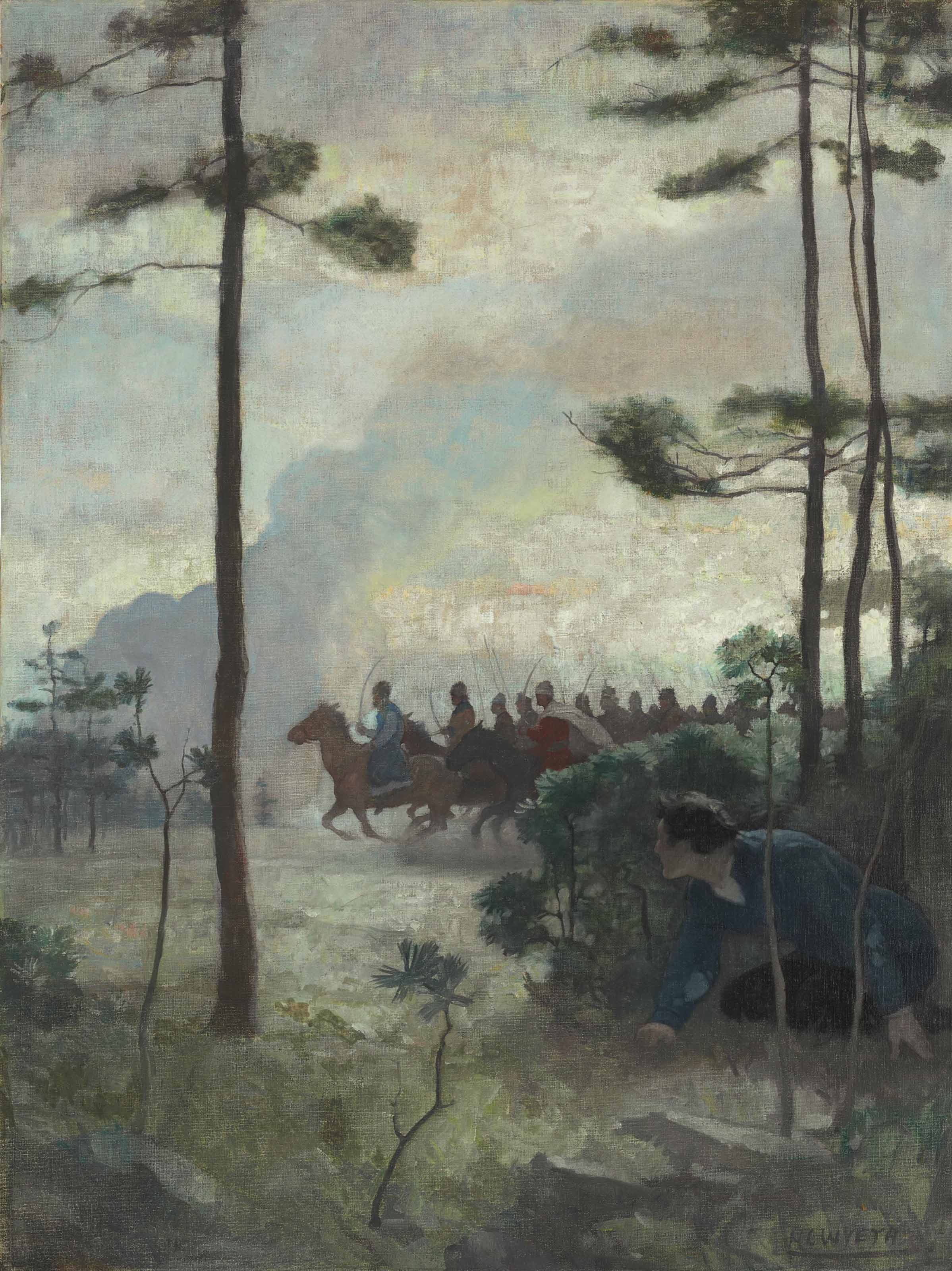 Newell Convers Wyeth (1882-1945) , "Michael Was Running on ...