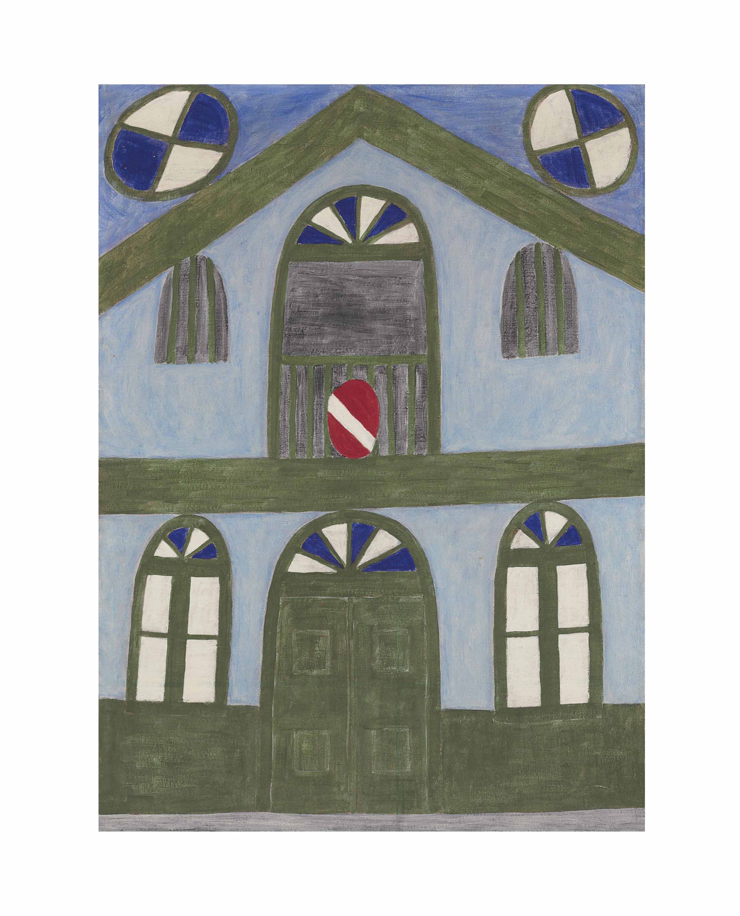 Alfredo Volpi, Fachada, 1959, sold for $545,000 on 28 May 2014 at Christie's in New York