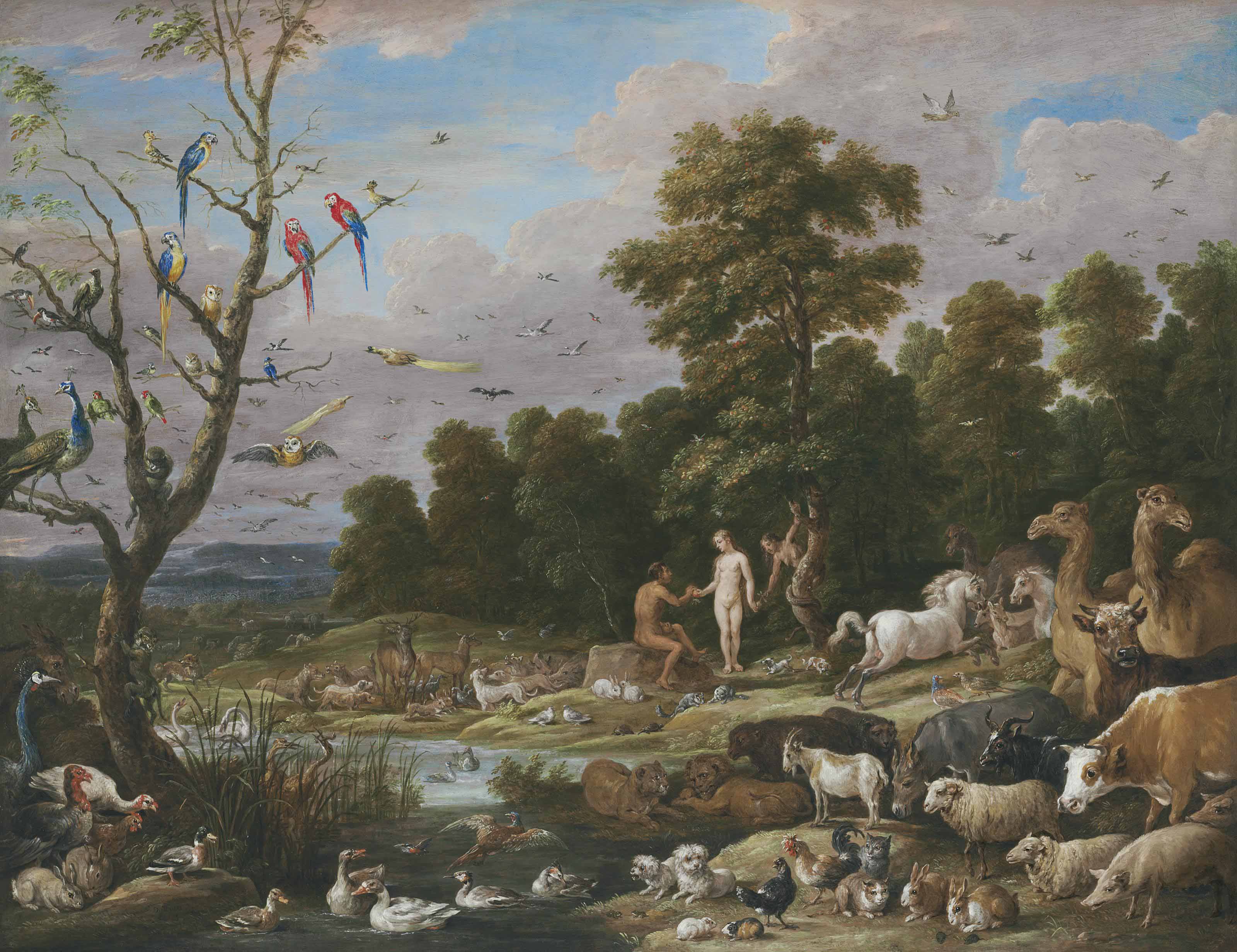 David Teniers Ii Antwerp 1610 1690 Brussels Adam And Eve In