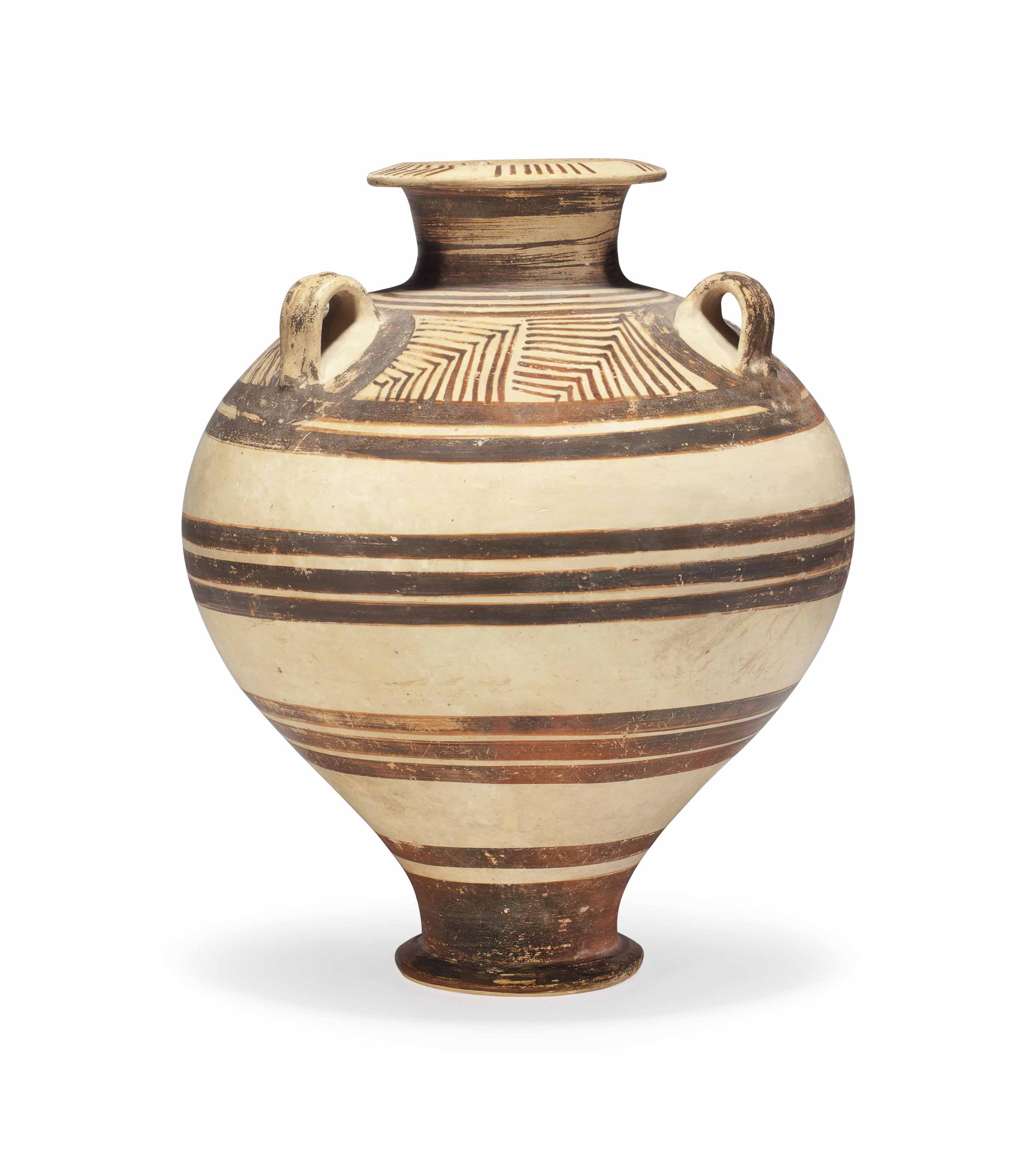 A Minoan Pottery Jar Late Minoan Iii Circa 1400 1300 B C