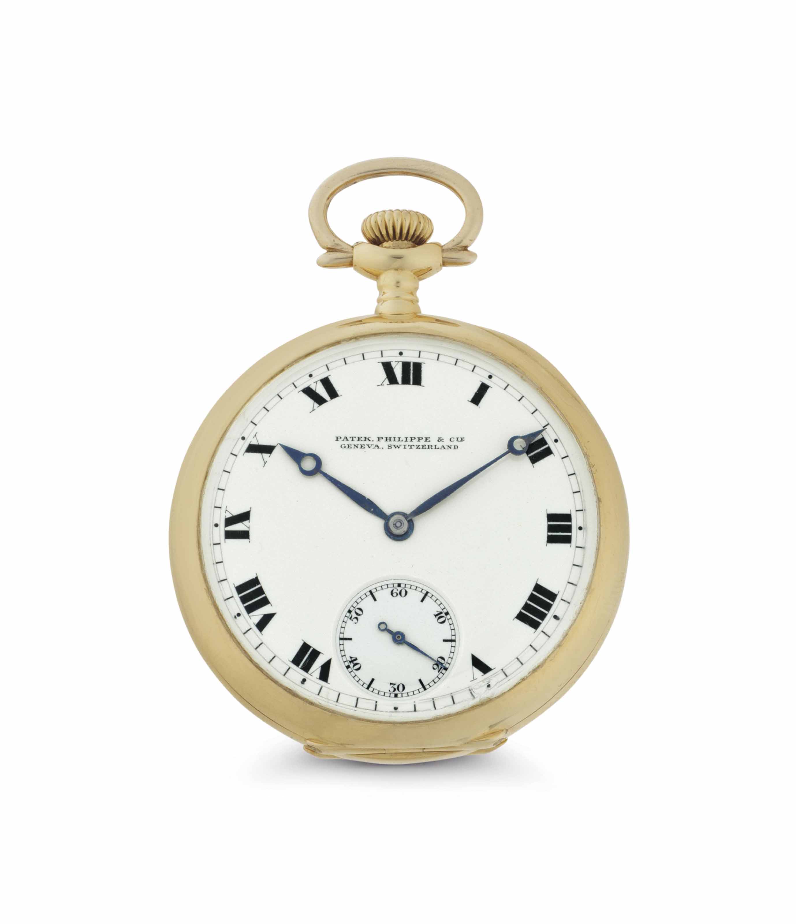 EPHEMERA Armand Quetsch : アルマンド・クエッチェ Humbert-Ramuz. A Fine 18k Gold Open Face Keyless Lever