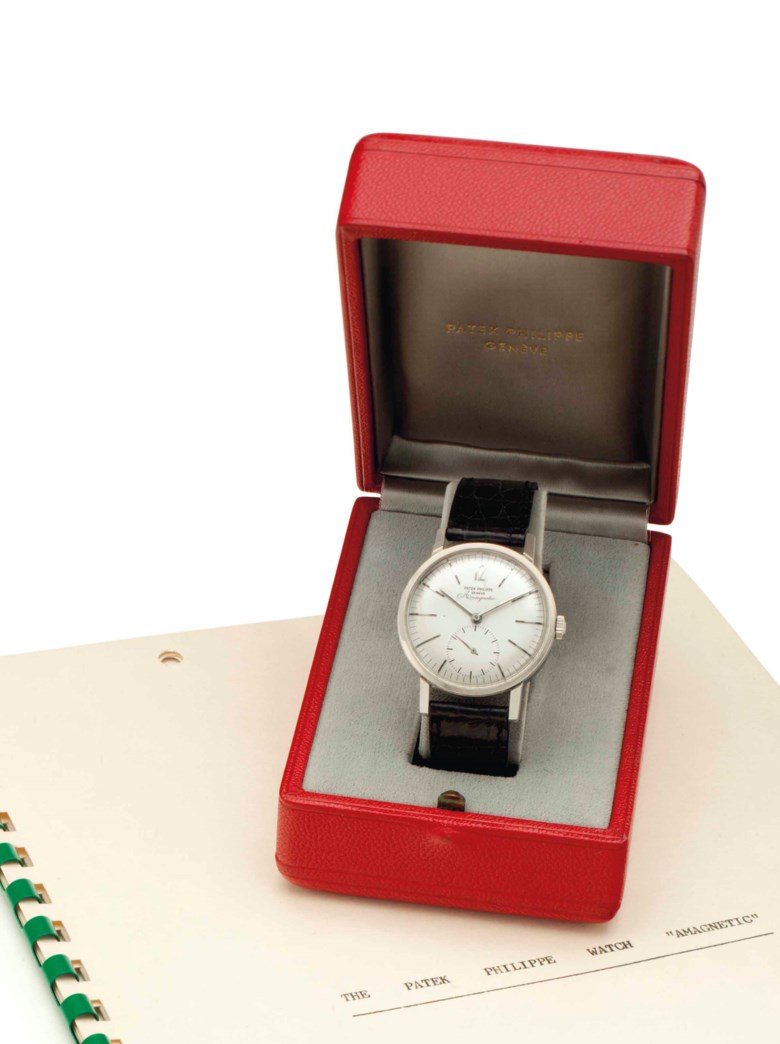 Patek Philippe. A stainless-steel antimagnetic wristwatch. Ref. 3417, Amagnetic, 1961. Sold for $87,500 on 11 June 2014 at Christie’s in New York