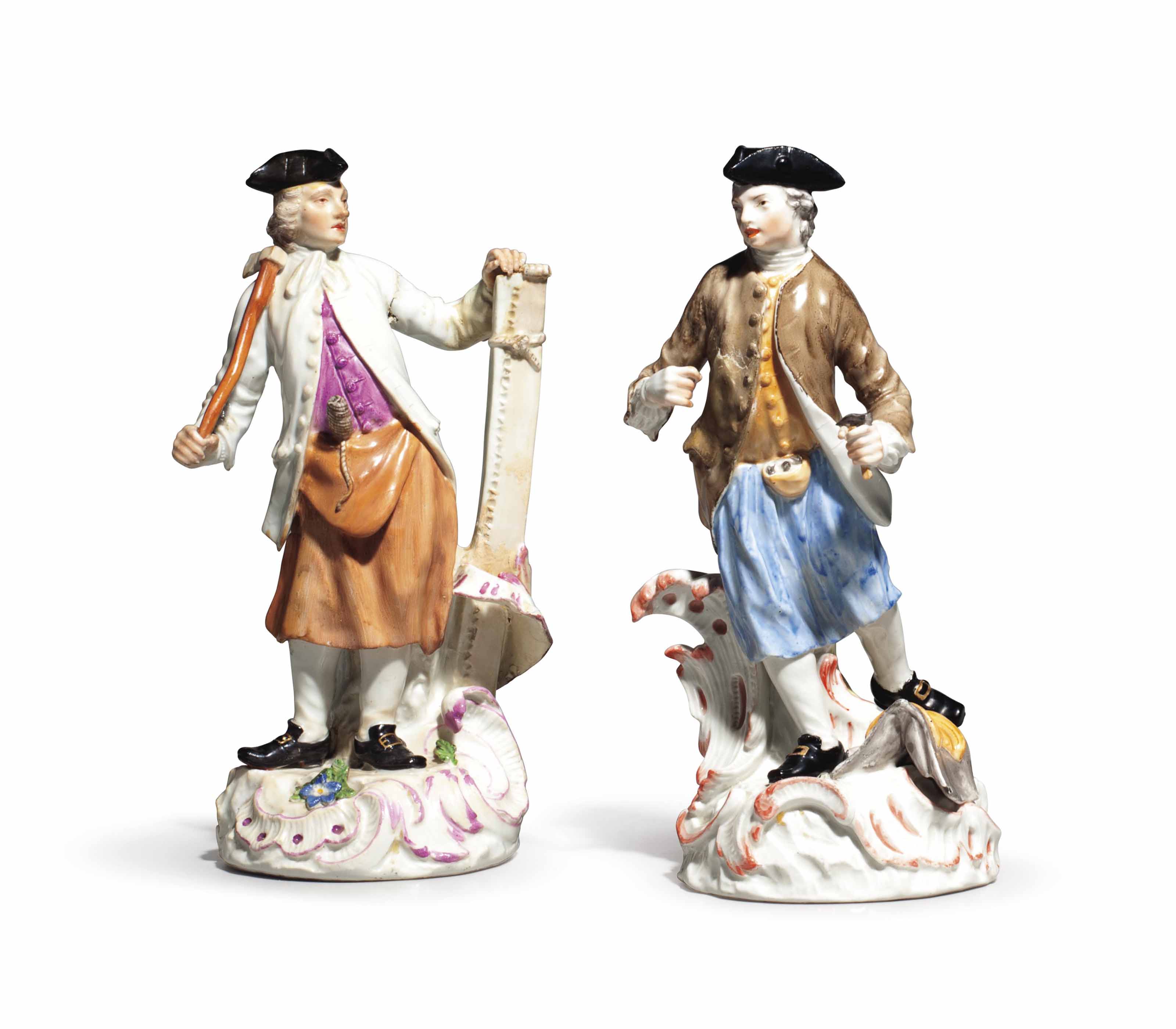 A MEISSEN PORCELAIN 'CRIES OF LONDON' FIGURE OF A CHERRY SELLER