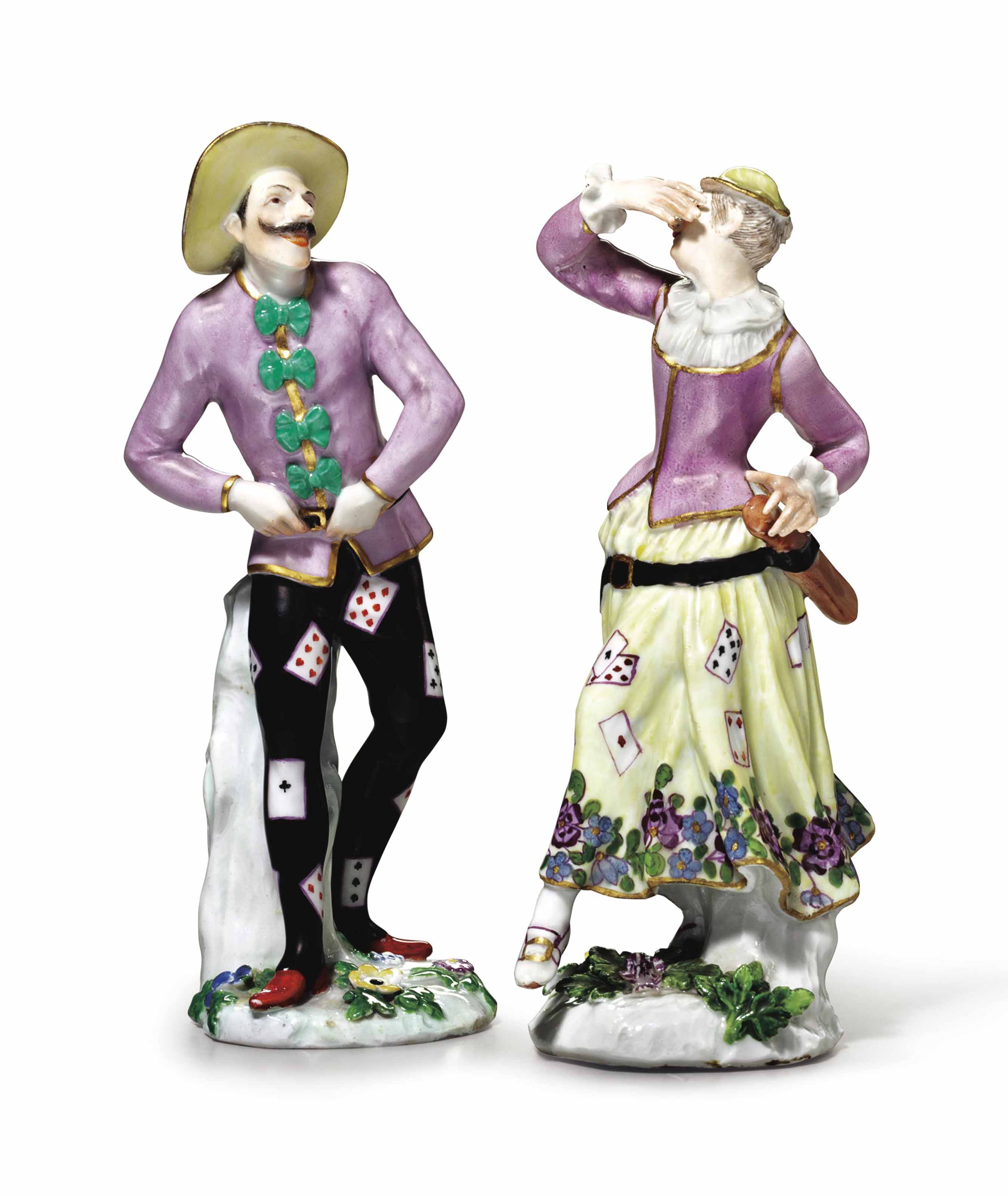 A MEISSEN PORCELAIN 'CRIES OF LONDON' FIGURE OF A CHERRY SELLER